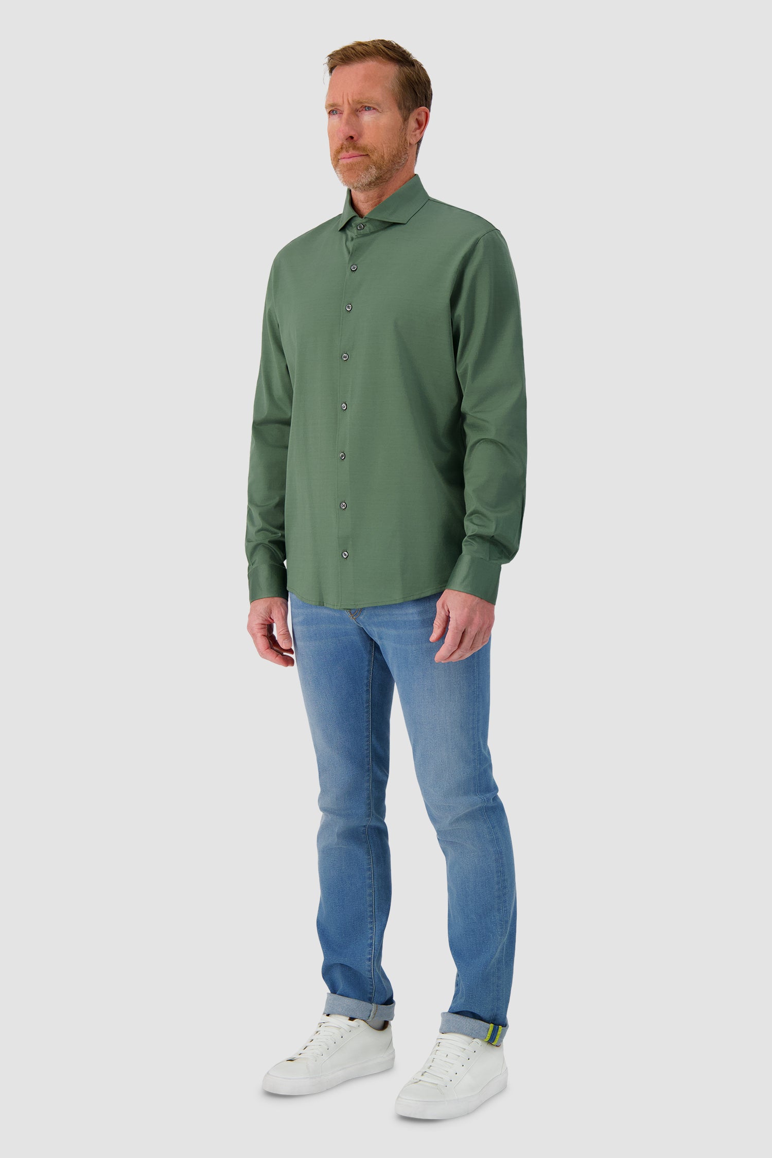 Barba Napoli Green Shirt