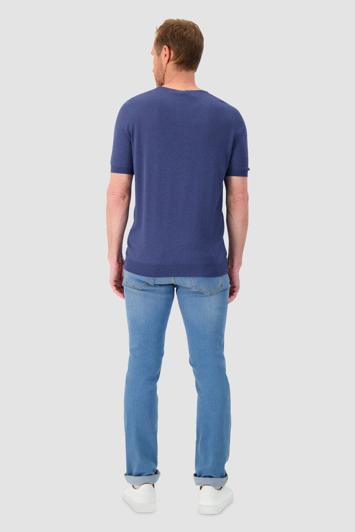 Barba Napoli Blue Knit Tshirt