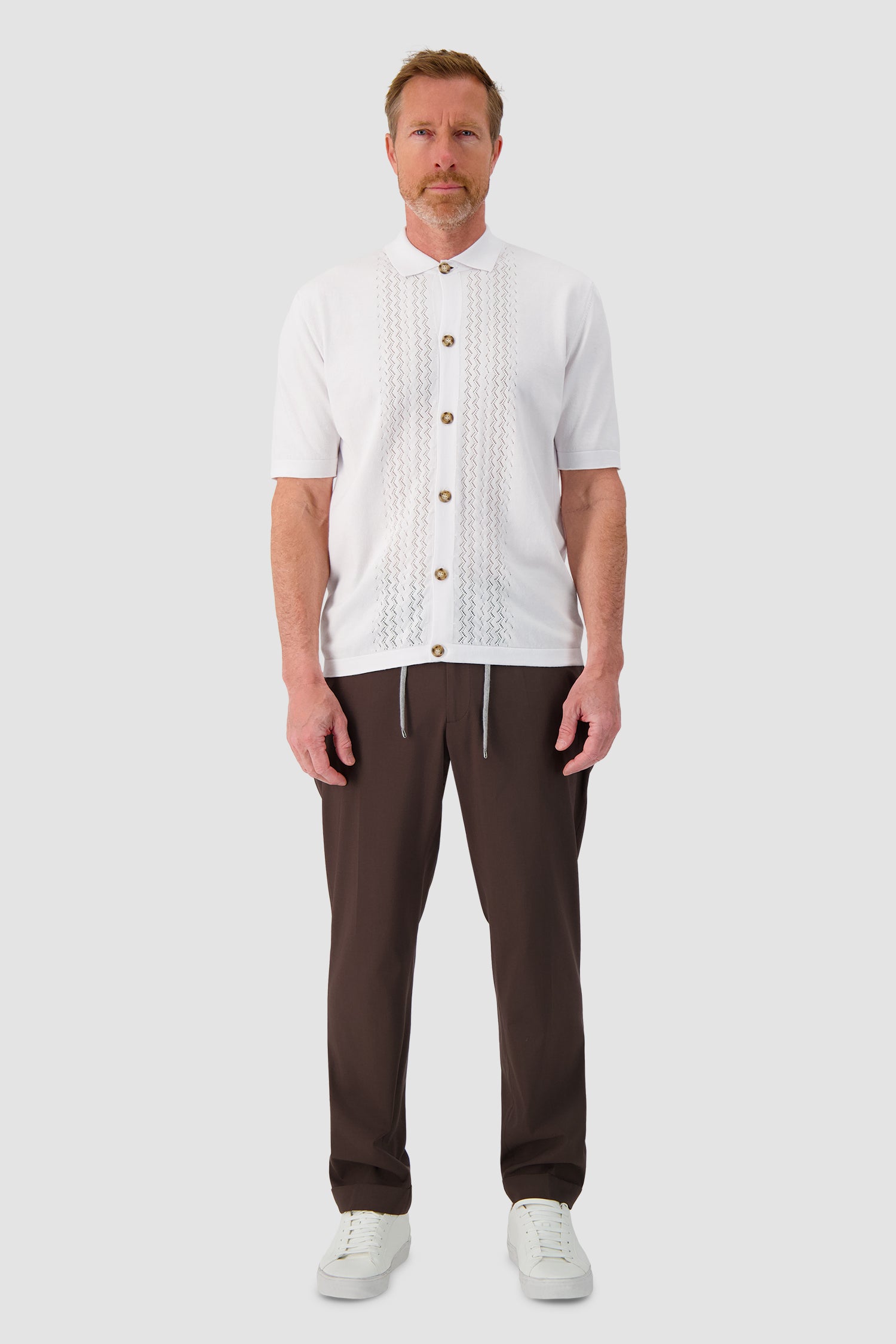 Pantalon marron Barba Napoli