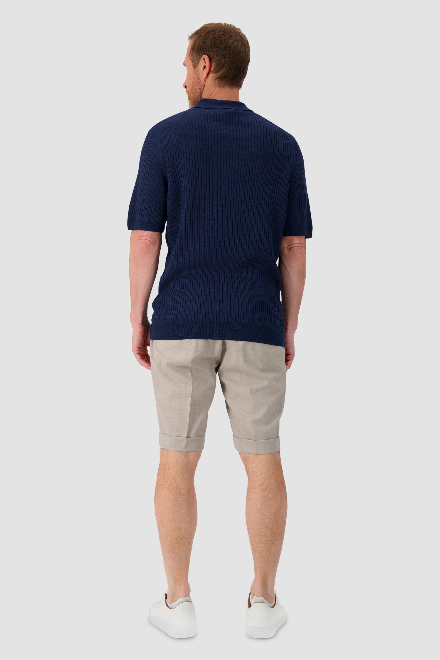Barba Napoli Ribbed Knit Polo