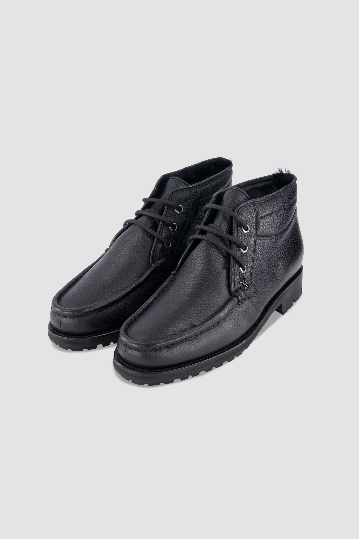 Artioli Black Lace-up Sport Loafers