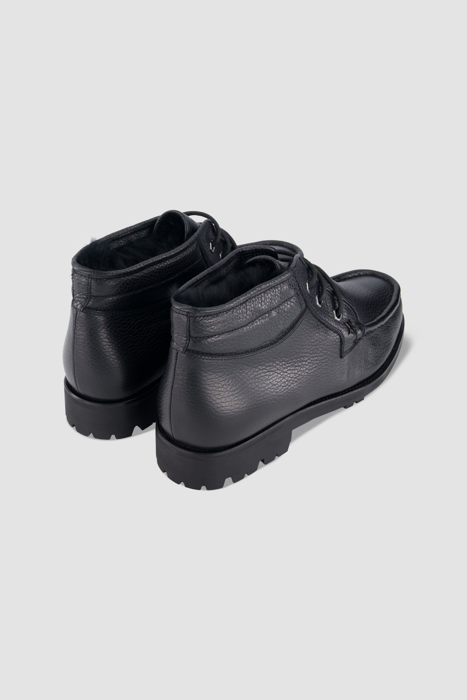 Artioli Black Lace-up Sport Loafers