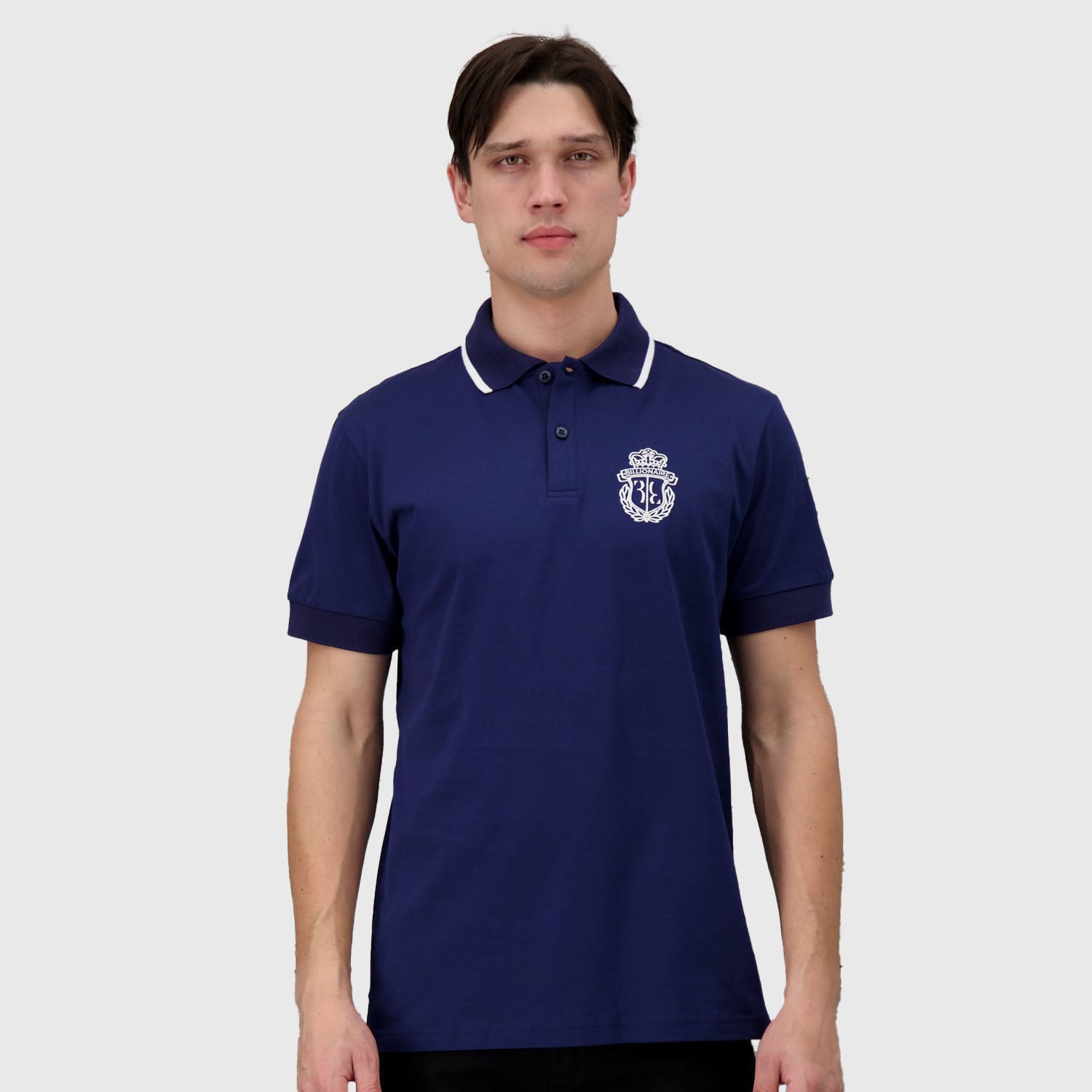 Billionaire Dark Blue SS Crest Polo