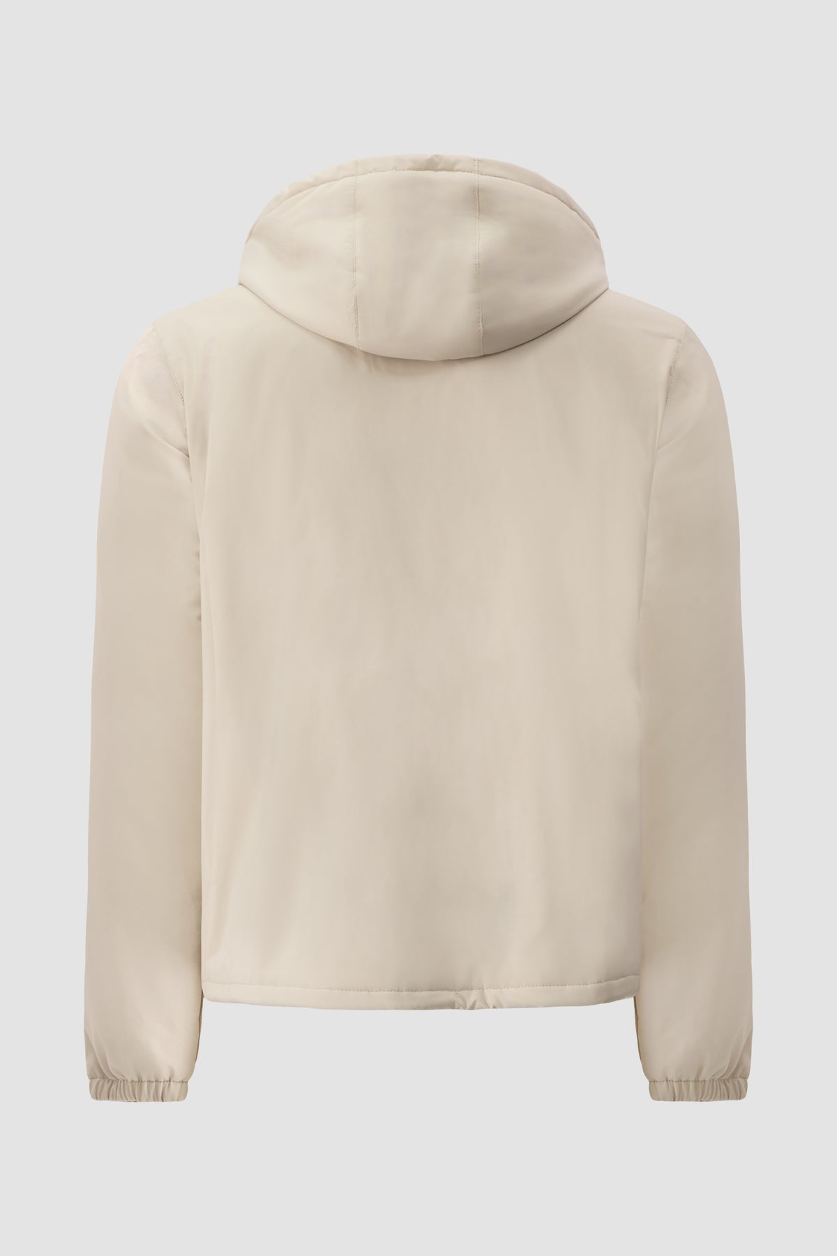 Mandelli Beige Cashmere-Lined Technical Jacket