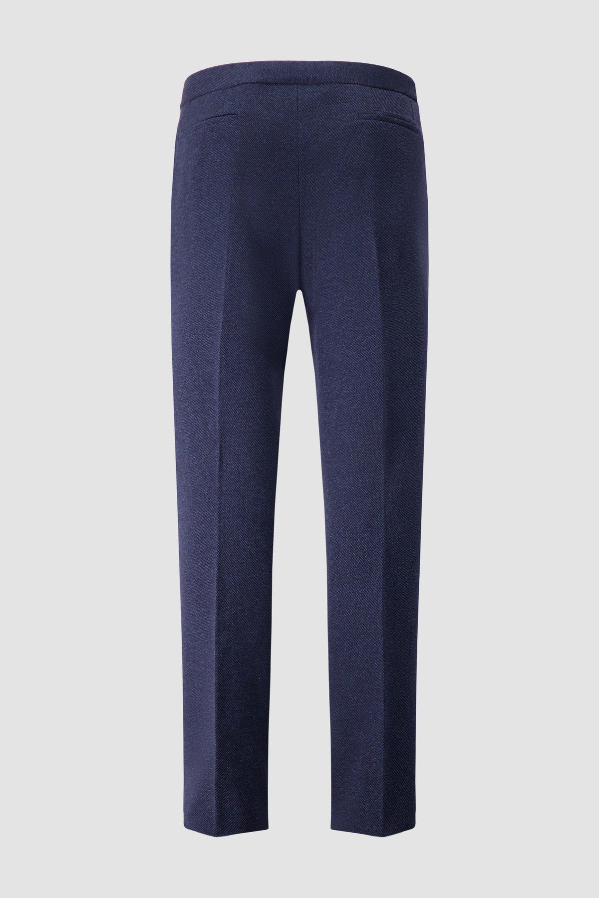 Mandelli Navy Virgin Wool Drawstring Trouser