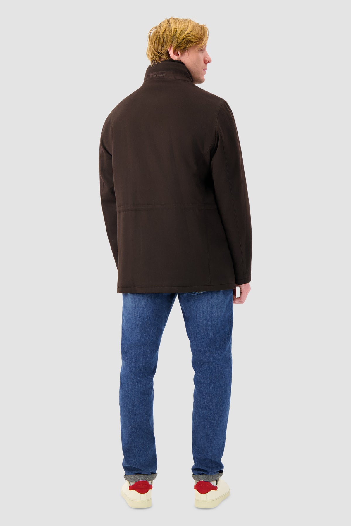 Mandelli Brown Cashmere Utility Jacket