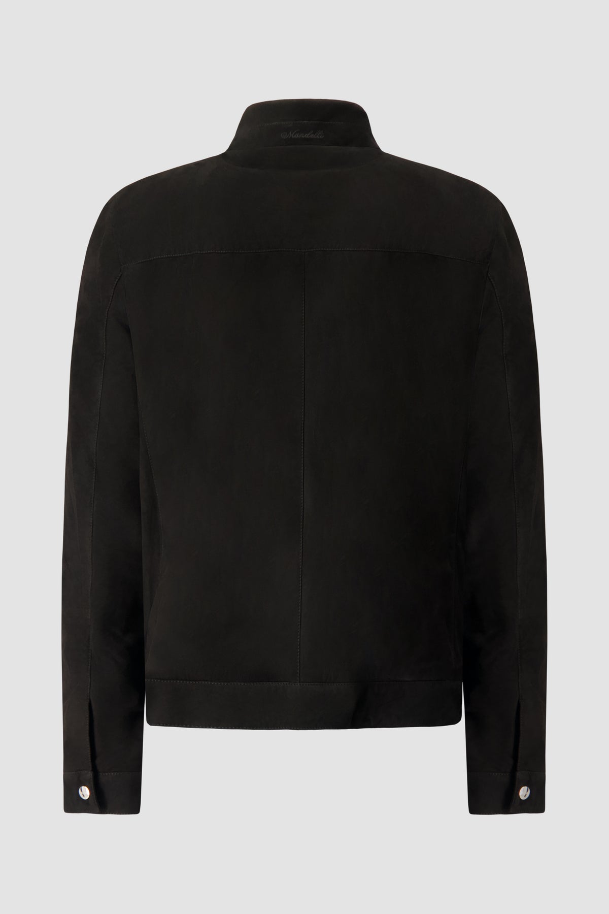 Mandelli Black Goat Leather Jacket