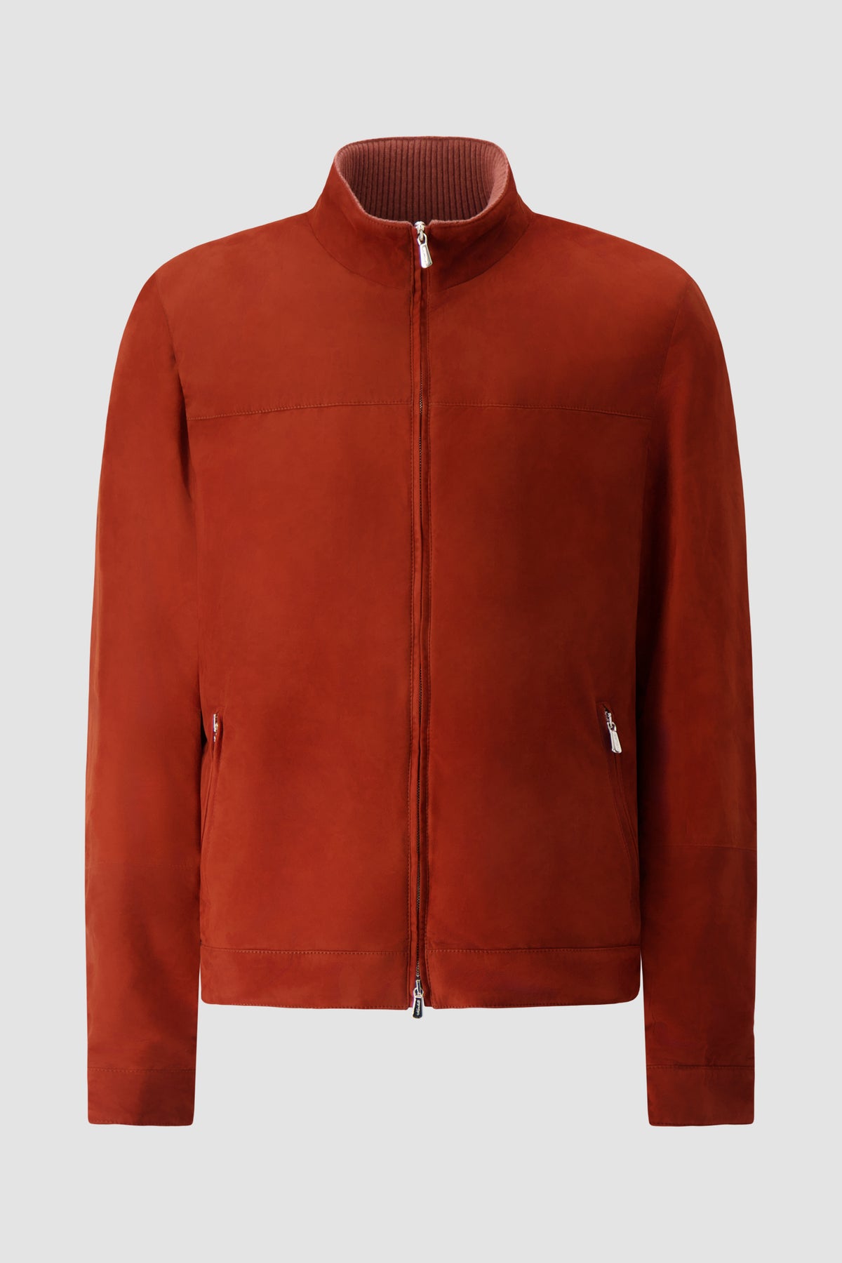 Mandelli Orange Goat Leather Jacket