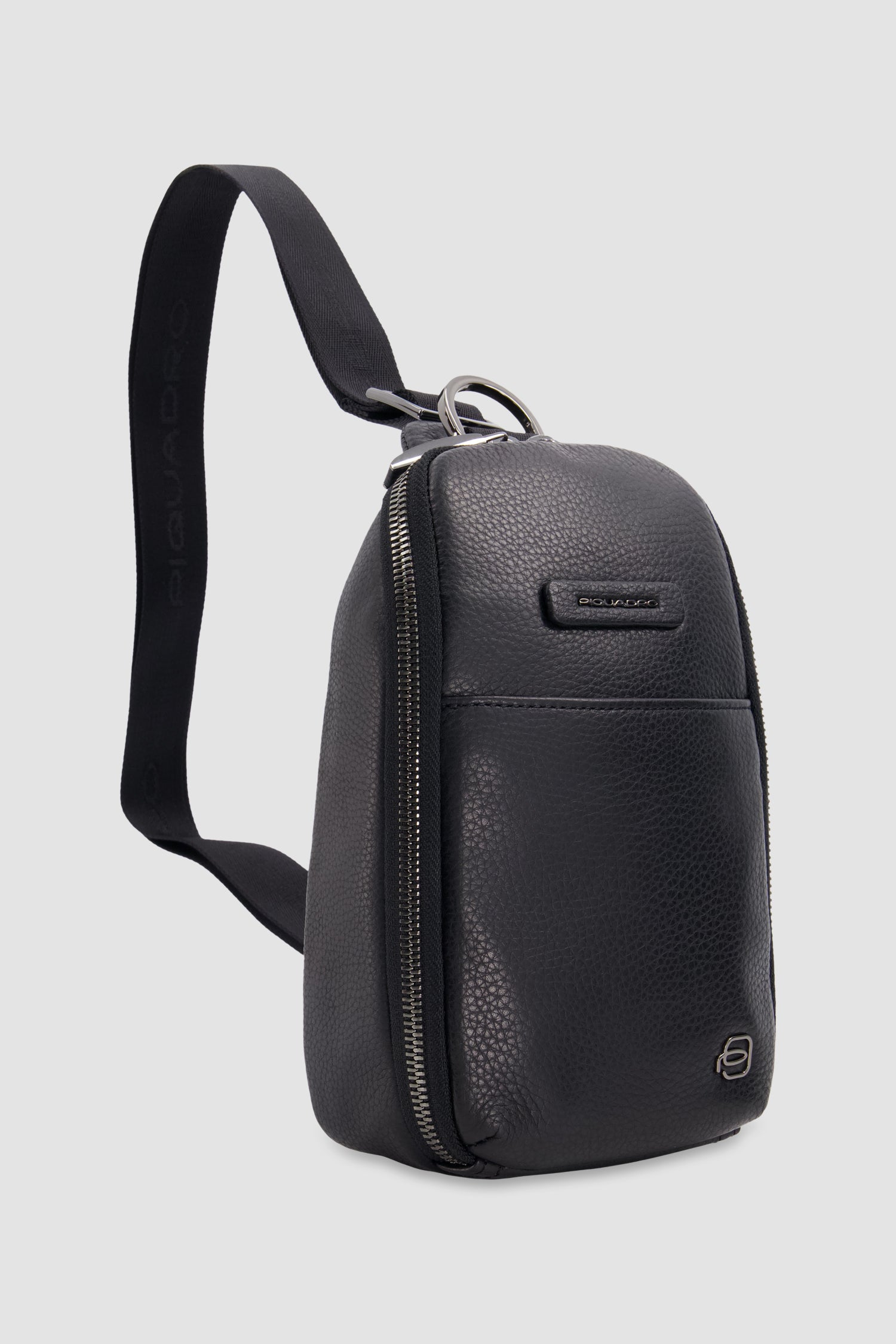 Piquadro Black Crossbody iPhone Bag