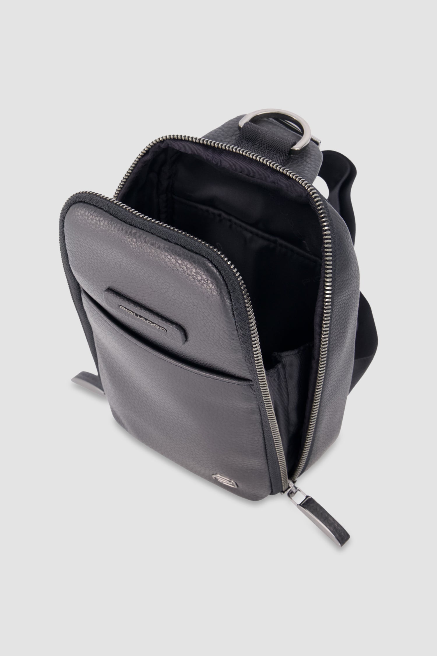 Piquadro Black Crossbody iPhone Bag