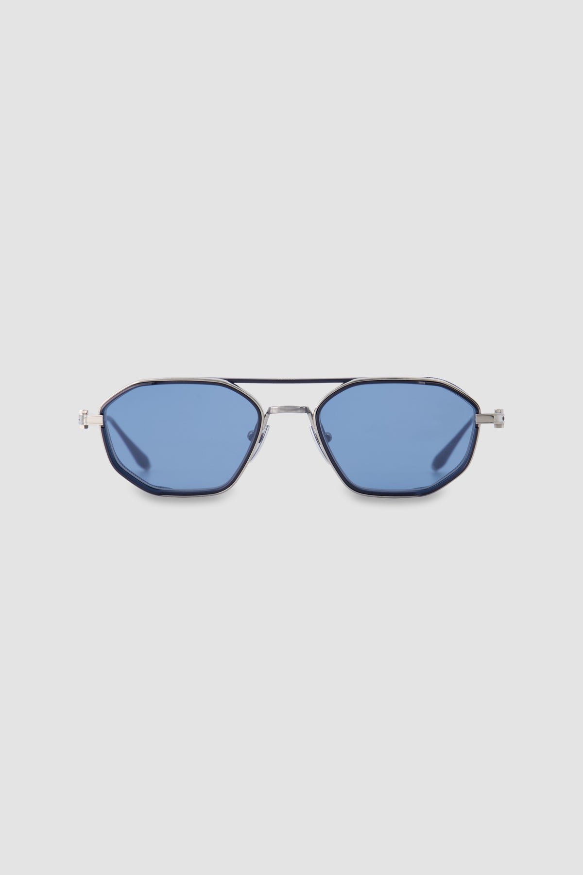 Akoni Eris-Two Gunmetal/NavyGeometric Sunglasses