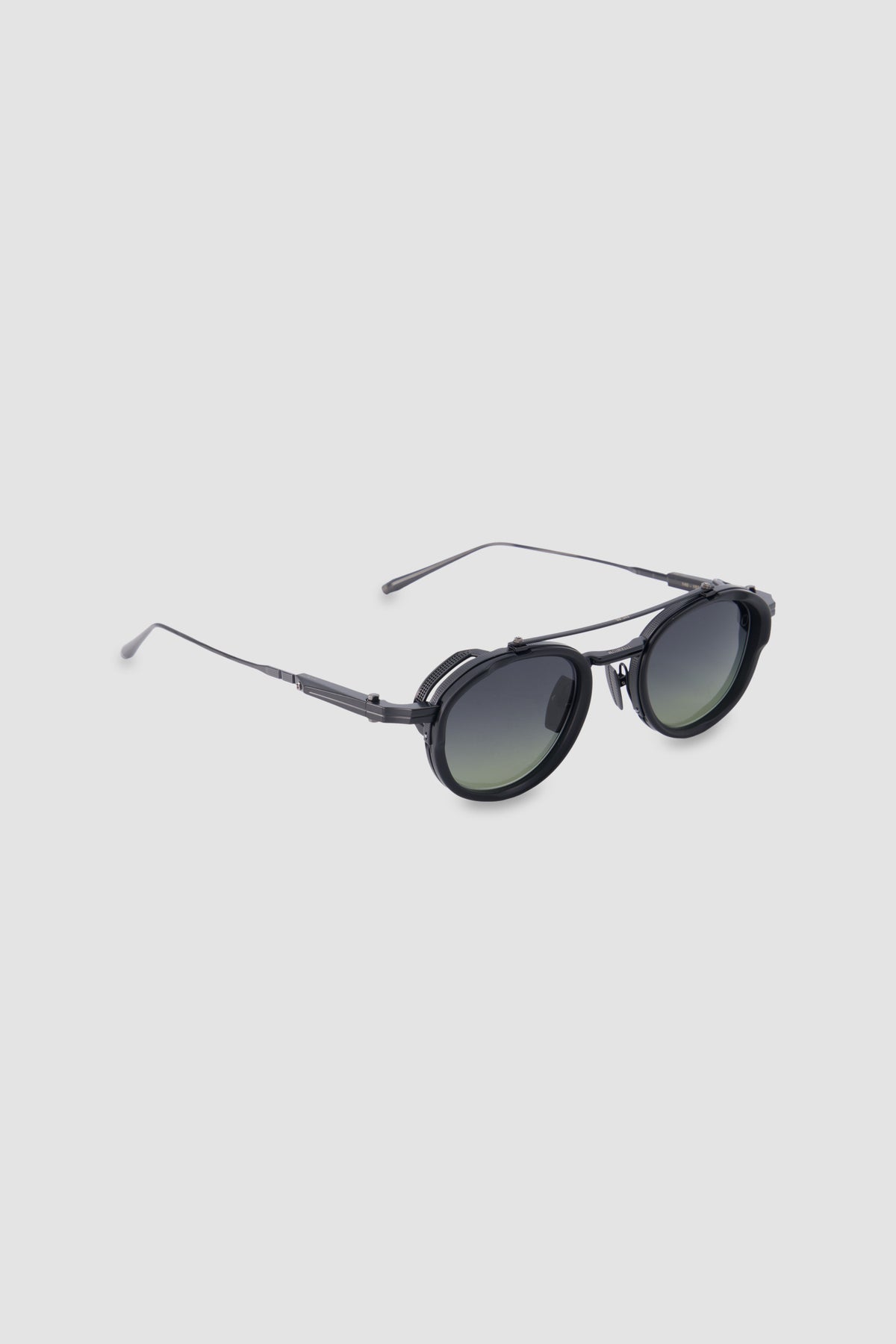 Akoni Black Matte Round Infinity Sunglasses