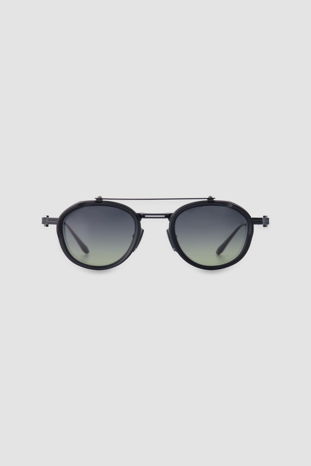 Akoni Black Matte Round Infinity Sunglasses