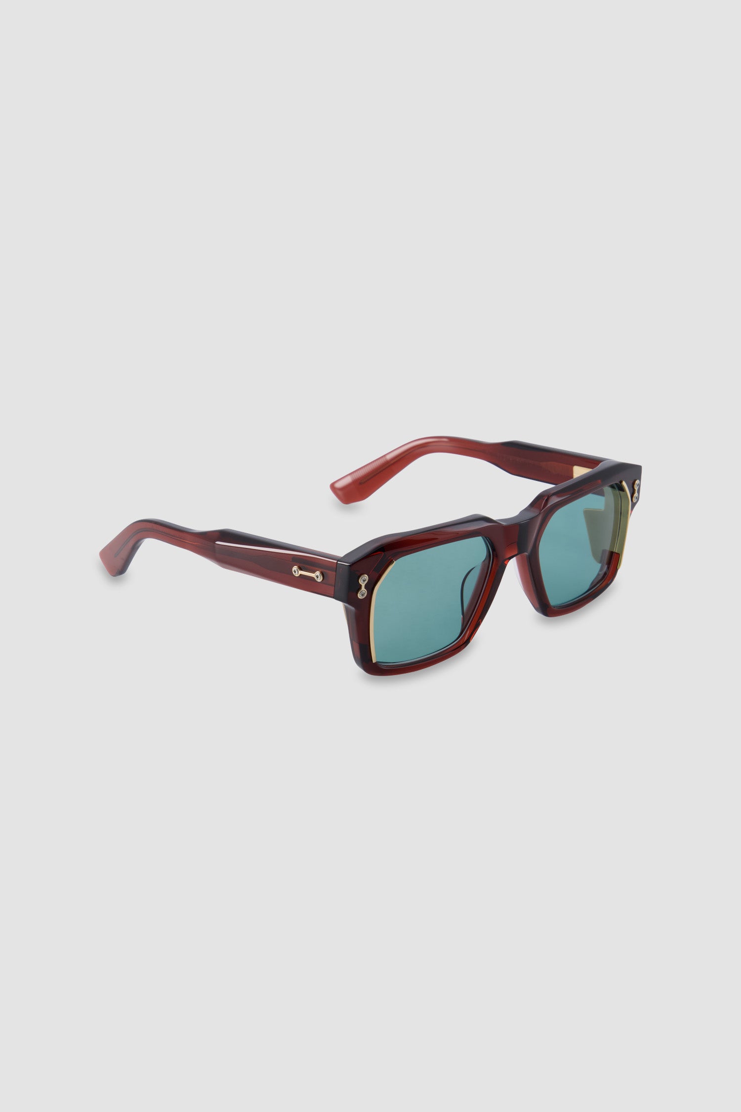 Akoni Burgundy/Green Pegasus Two Sunglasses