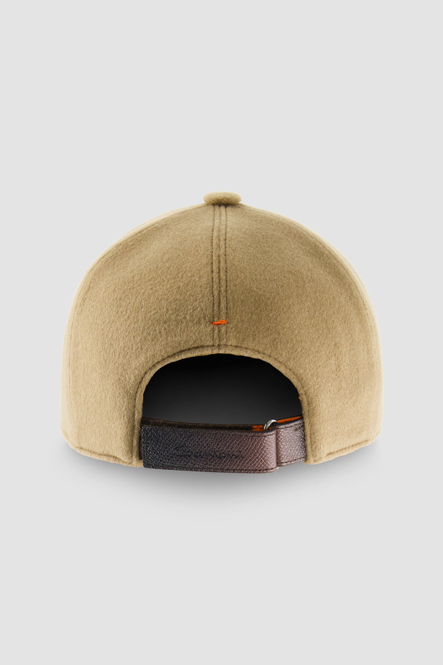 Santoni Taupe Wool Baseball Hat