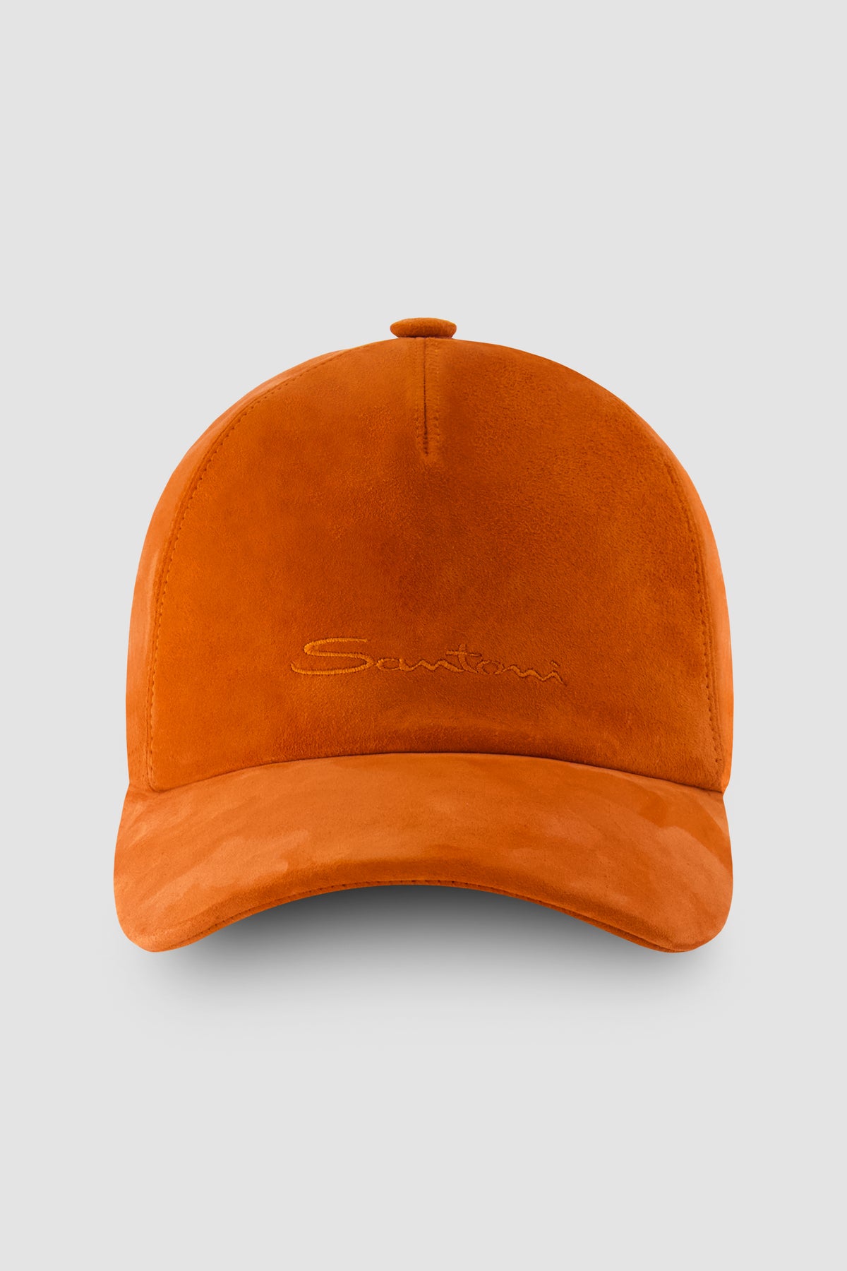 Santoni Orange Suede Hat