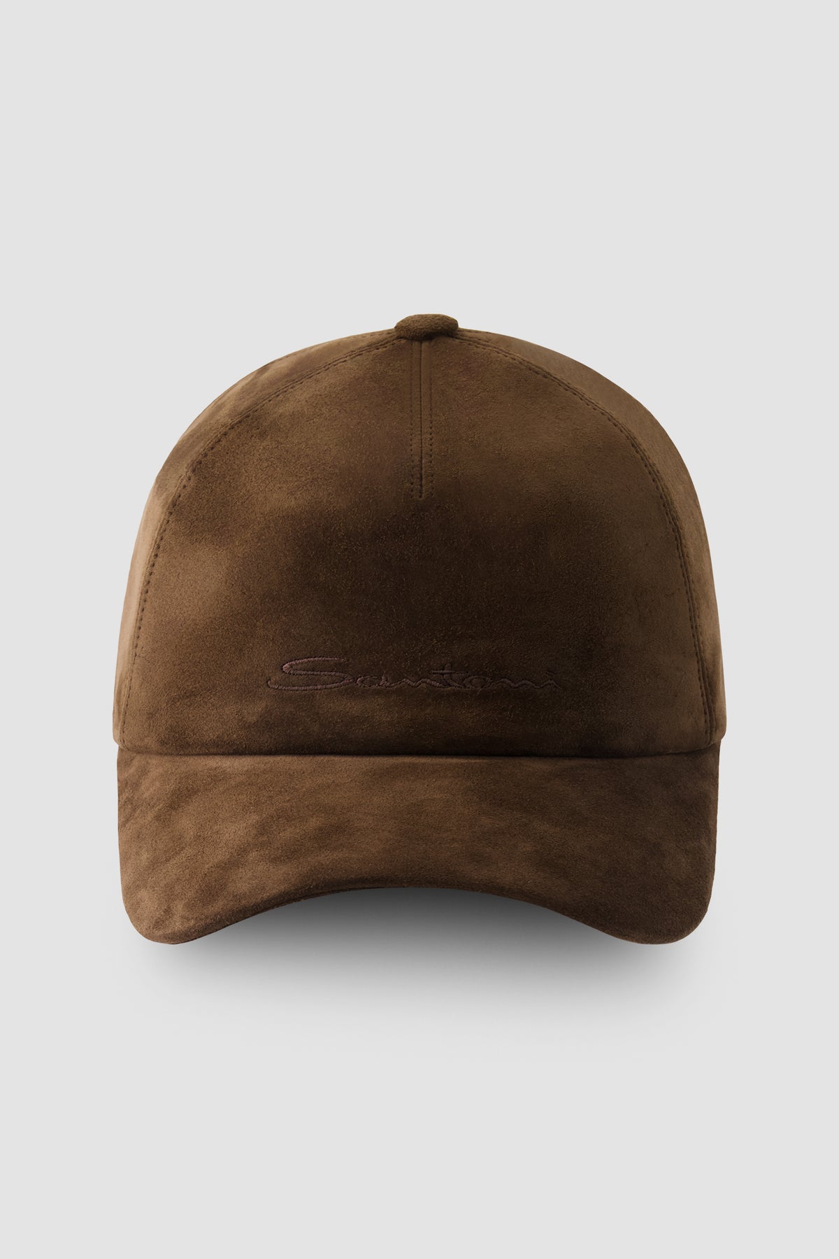 Santoni Brown Suede Hat