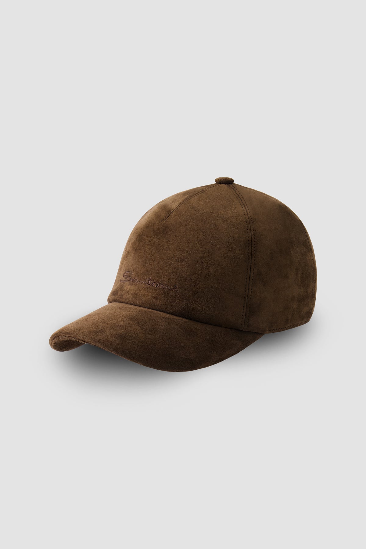 Santoni Brown Suede Hat