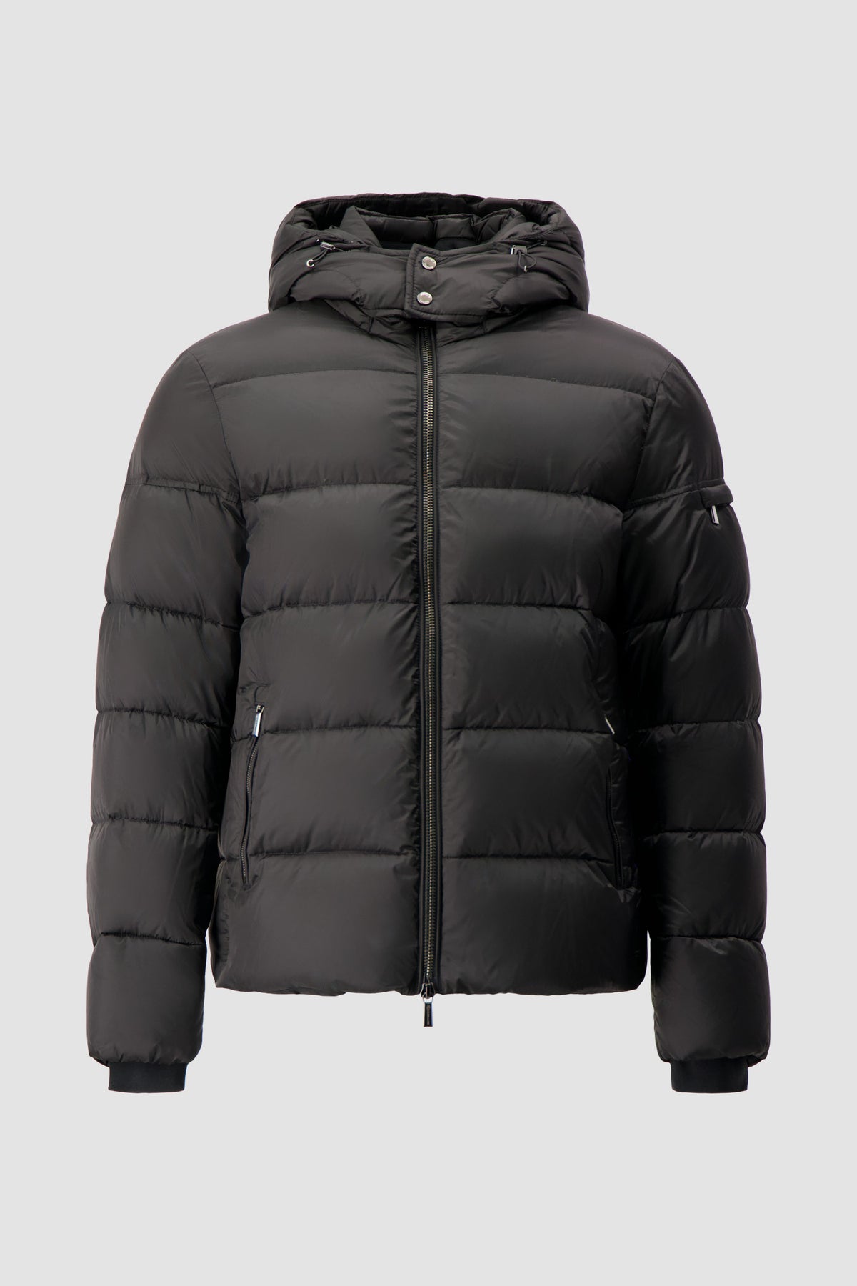 Moorer Black Brett Down Hooded Jacket