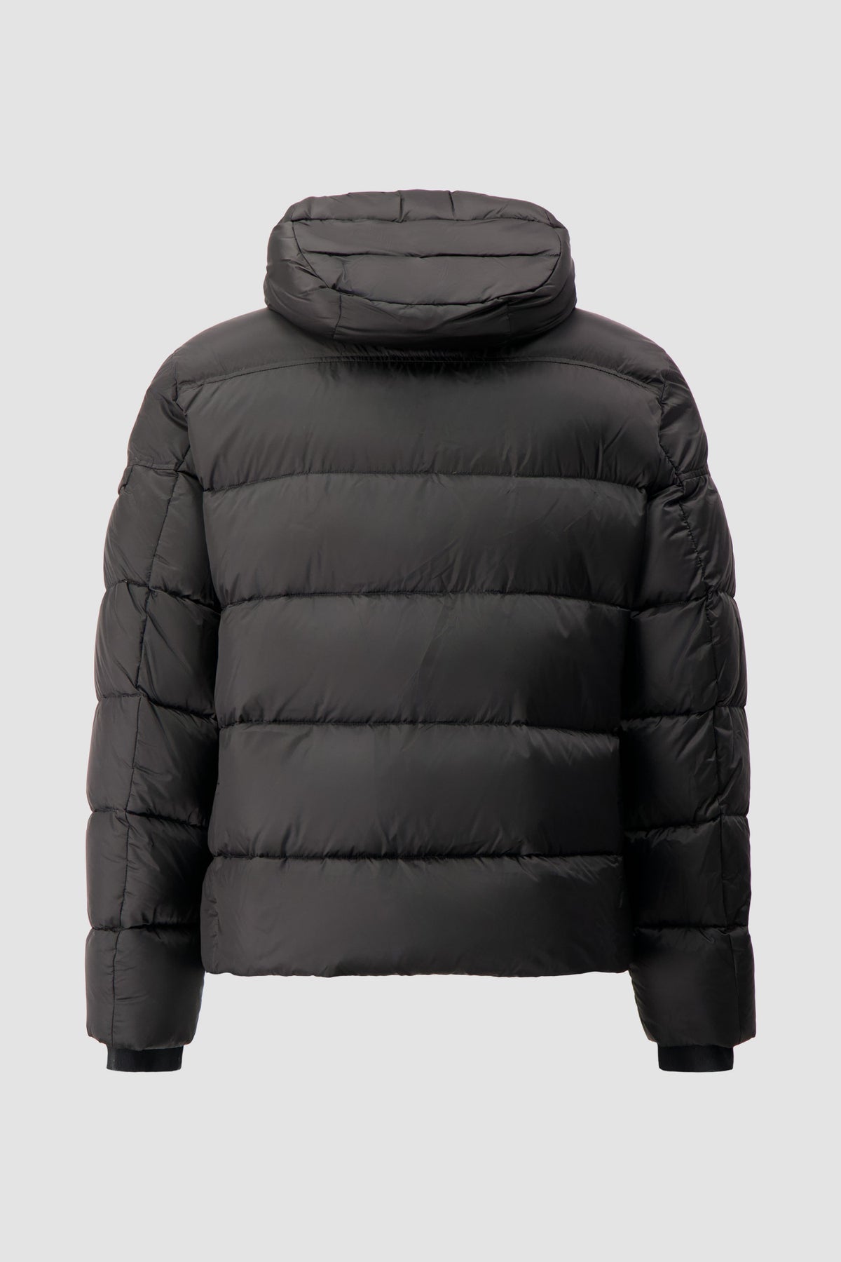 Moorer Black Brett Down Hooded Jacket
