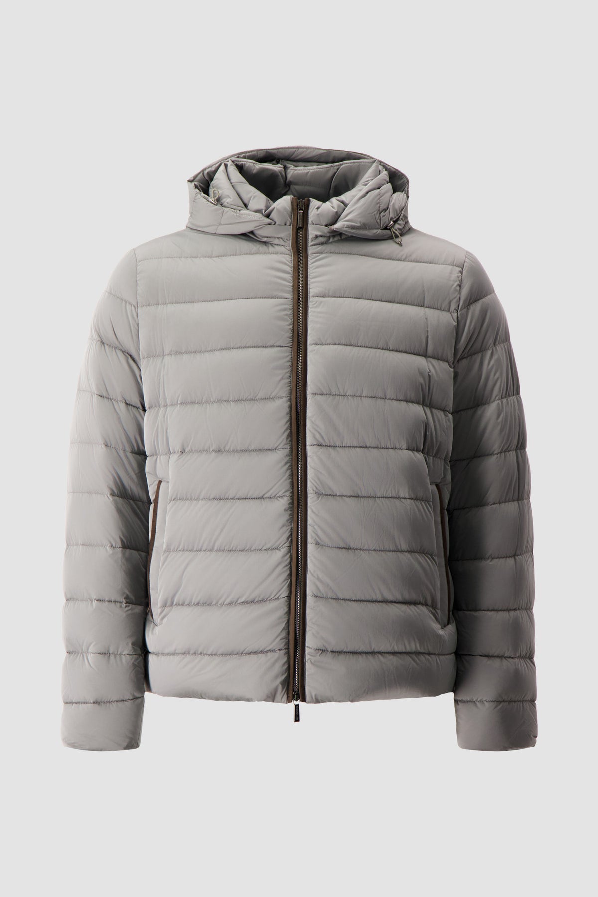 Moorer Grey Eurico Hooded Puffer Jacket