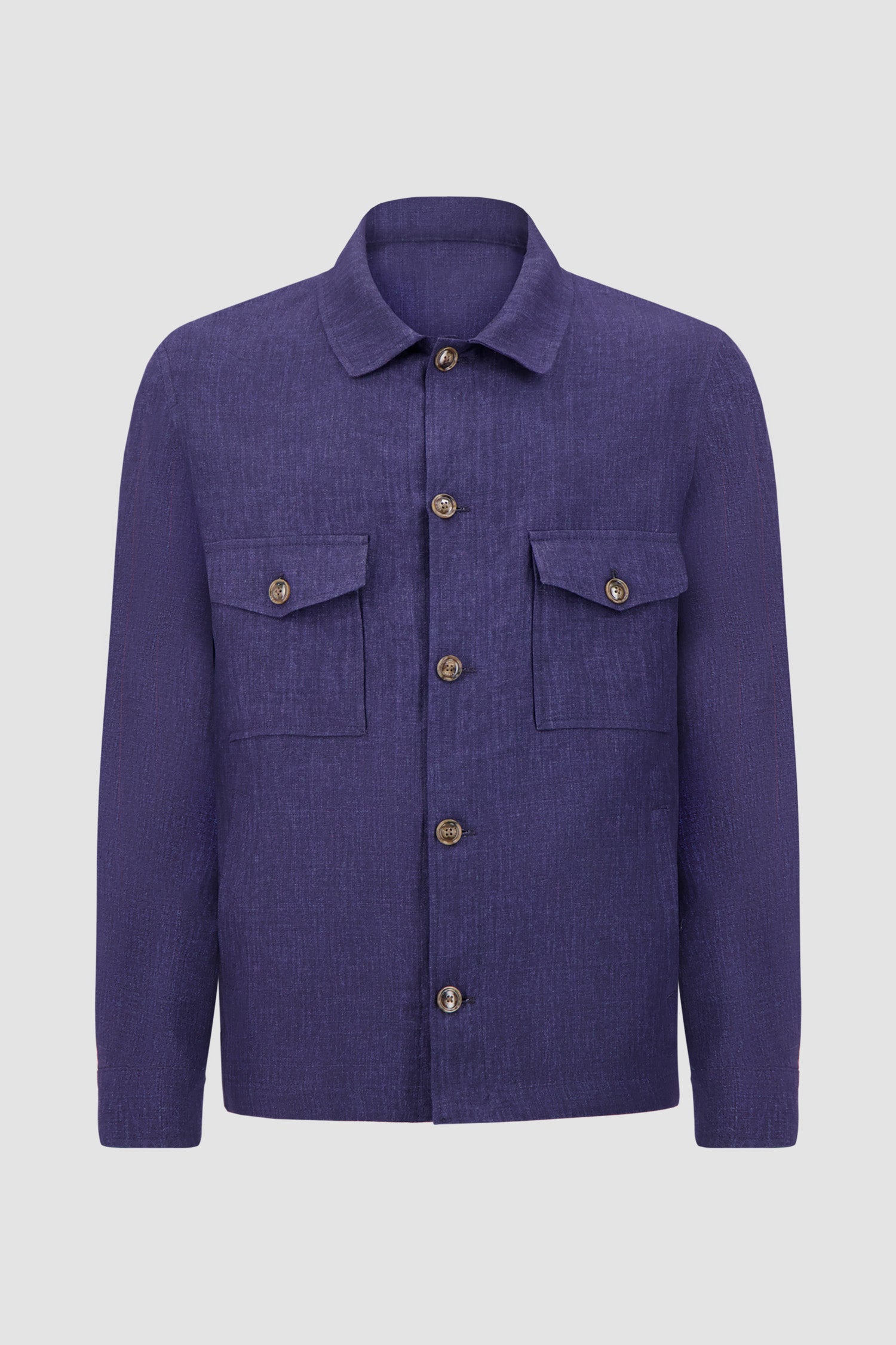 Barba Napoli Navy Linen Park Jacket