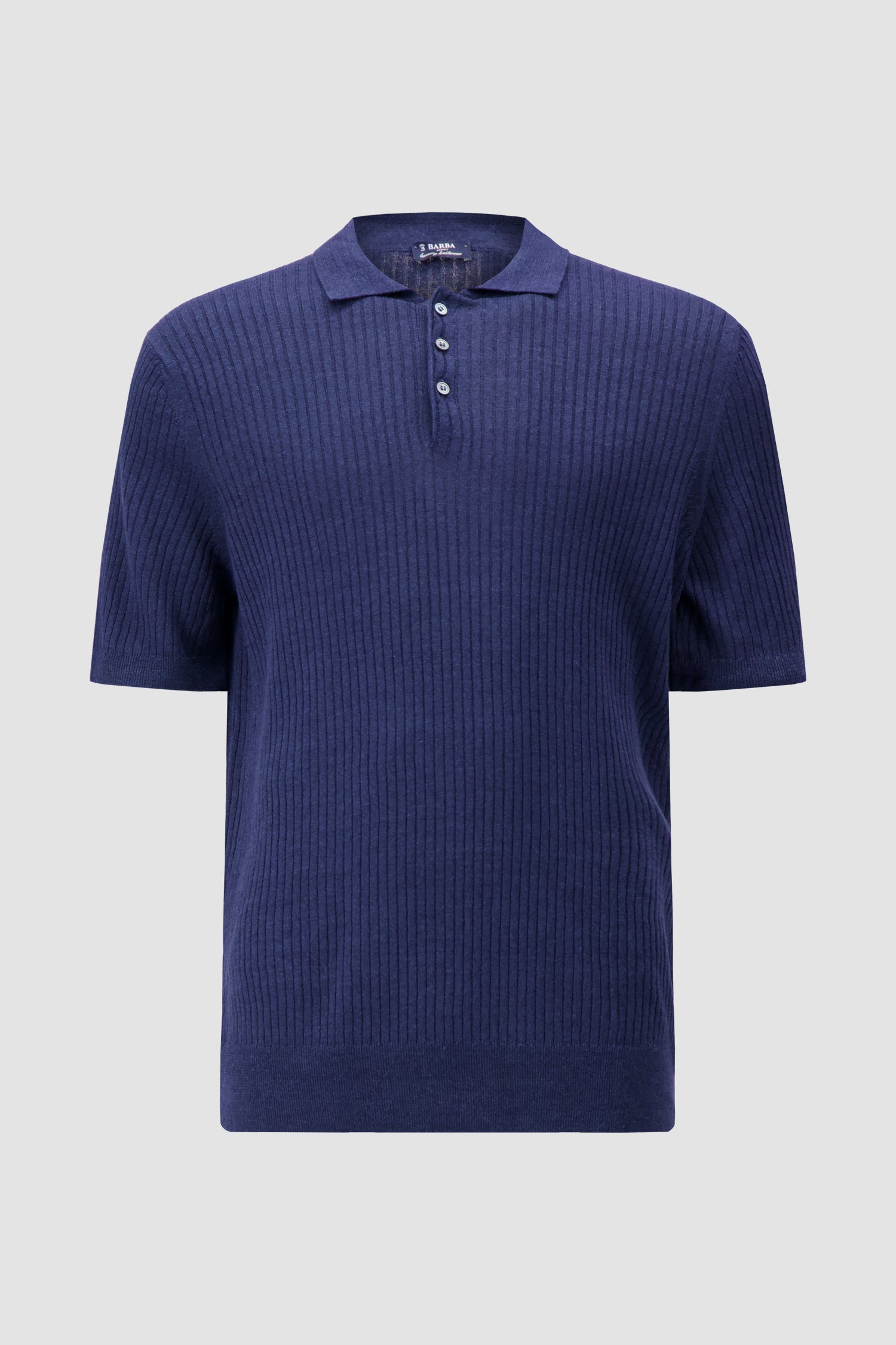 Barba Napoli Ribbed Knit Polo