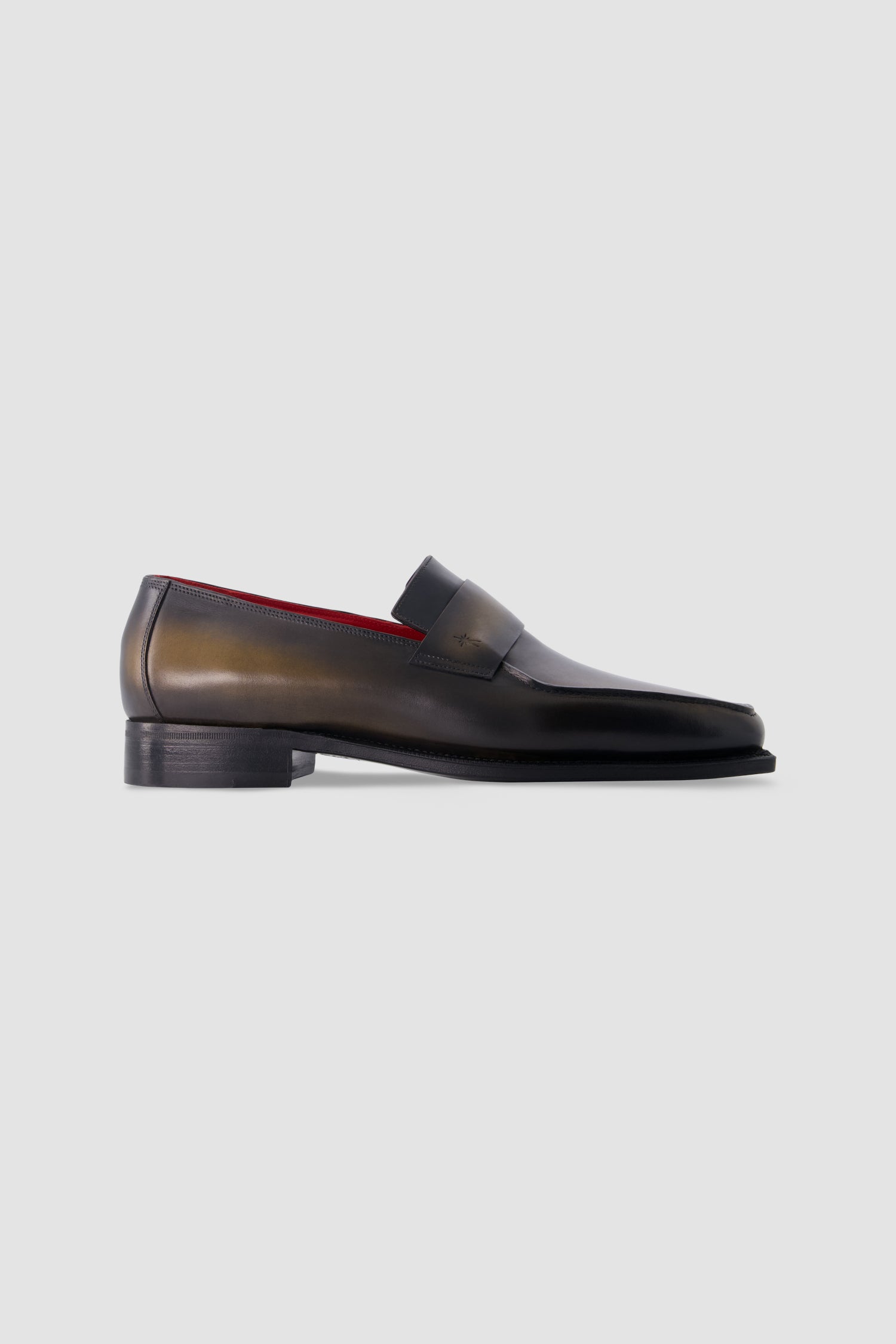 Corthay Brown Burnished Leather Penny Loafers