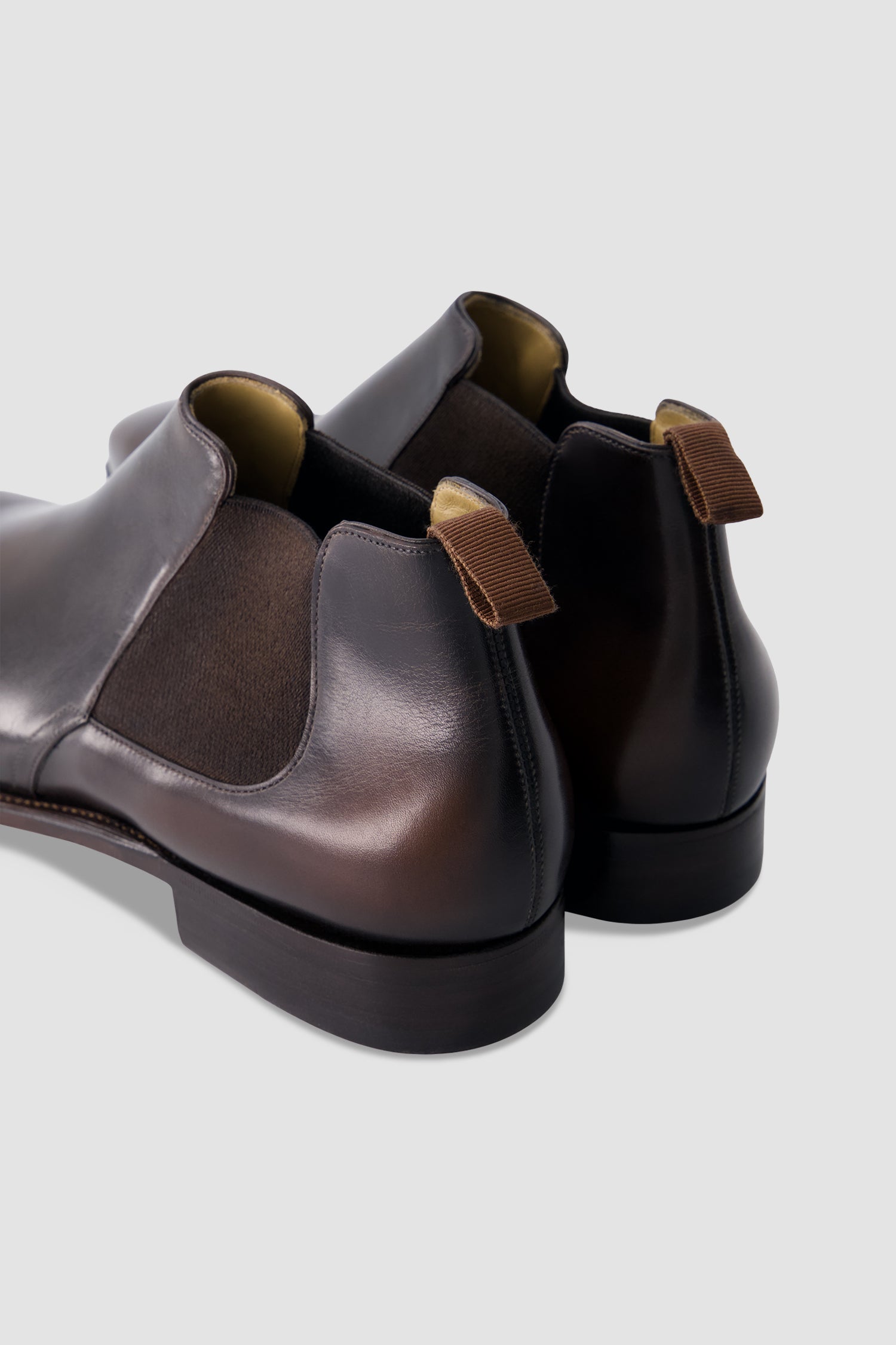 Corthay Brown Leather Chelsea Boots