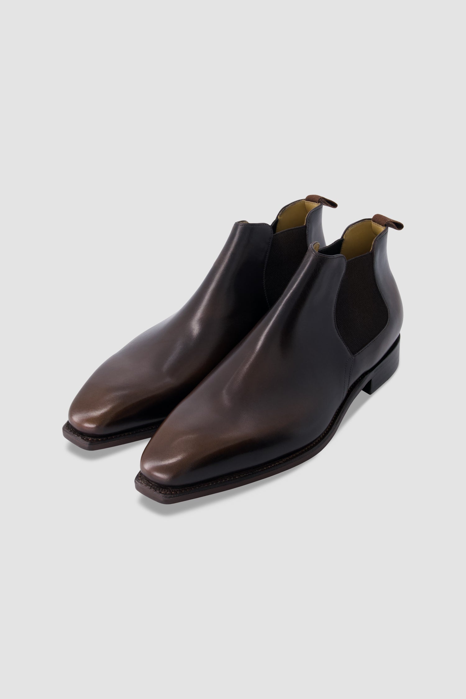 Corthay Brown Leather Chelsea Boots