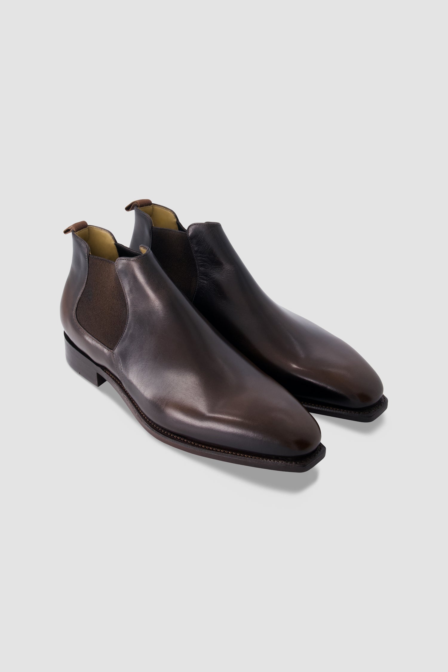 Corthay Brown Leather Chelsea Boots