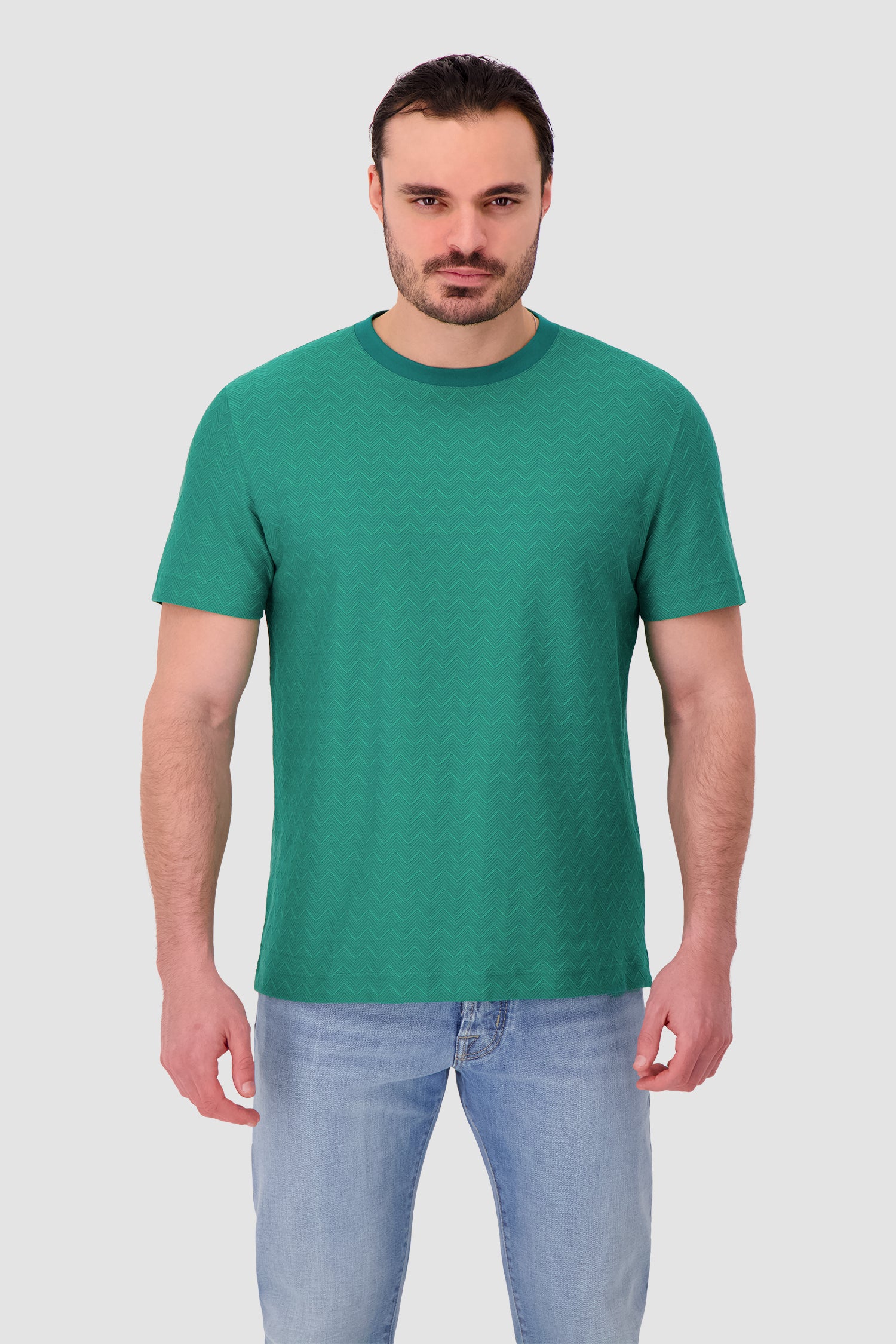 Missoni T-Shirt with tone-on-tone zigzag design