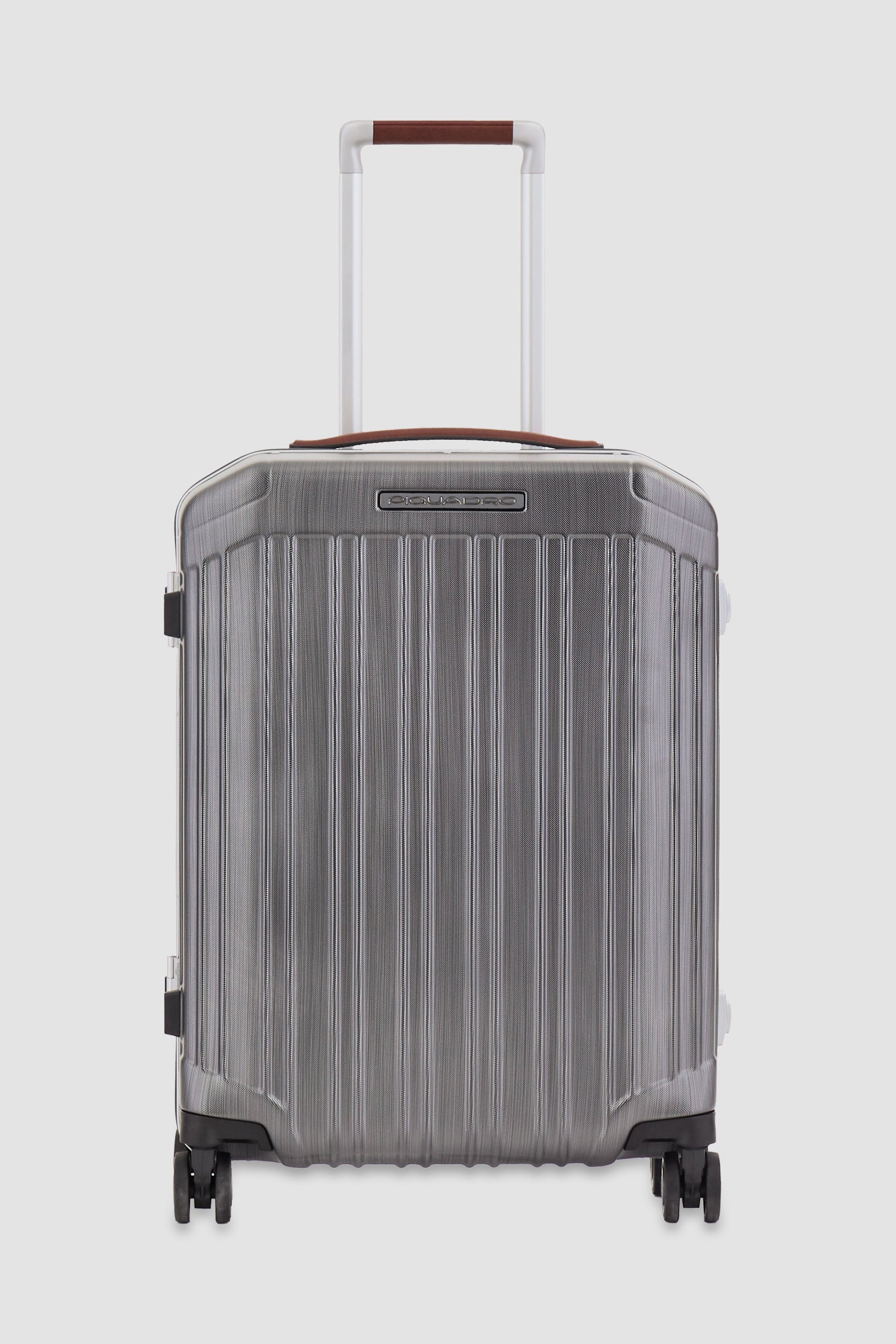 Valise cabine Piquadro Silver à 4 roulettes