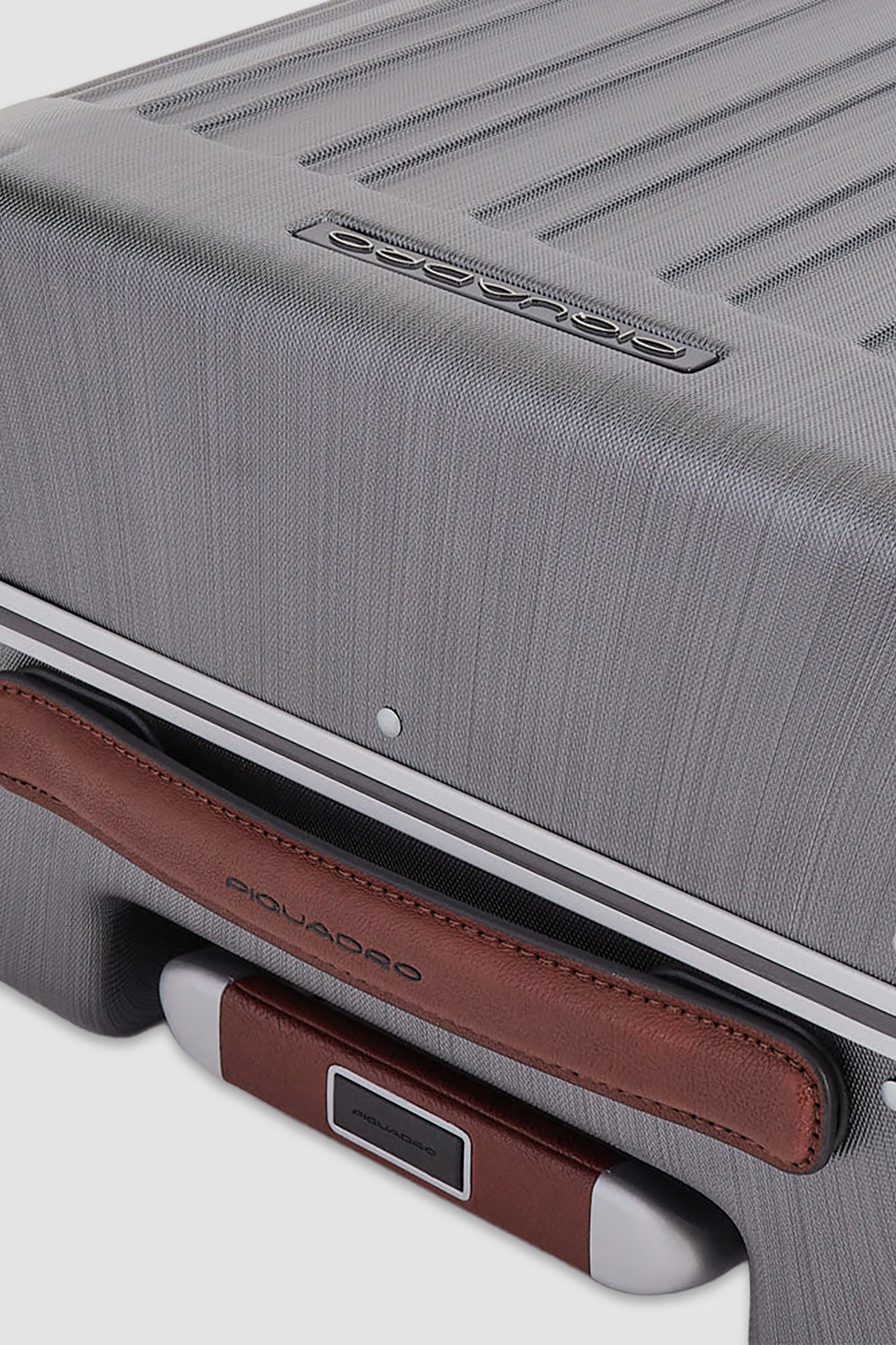 Valise cabine Piquadro Silver à 4 roulettes