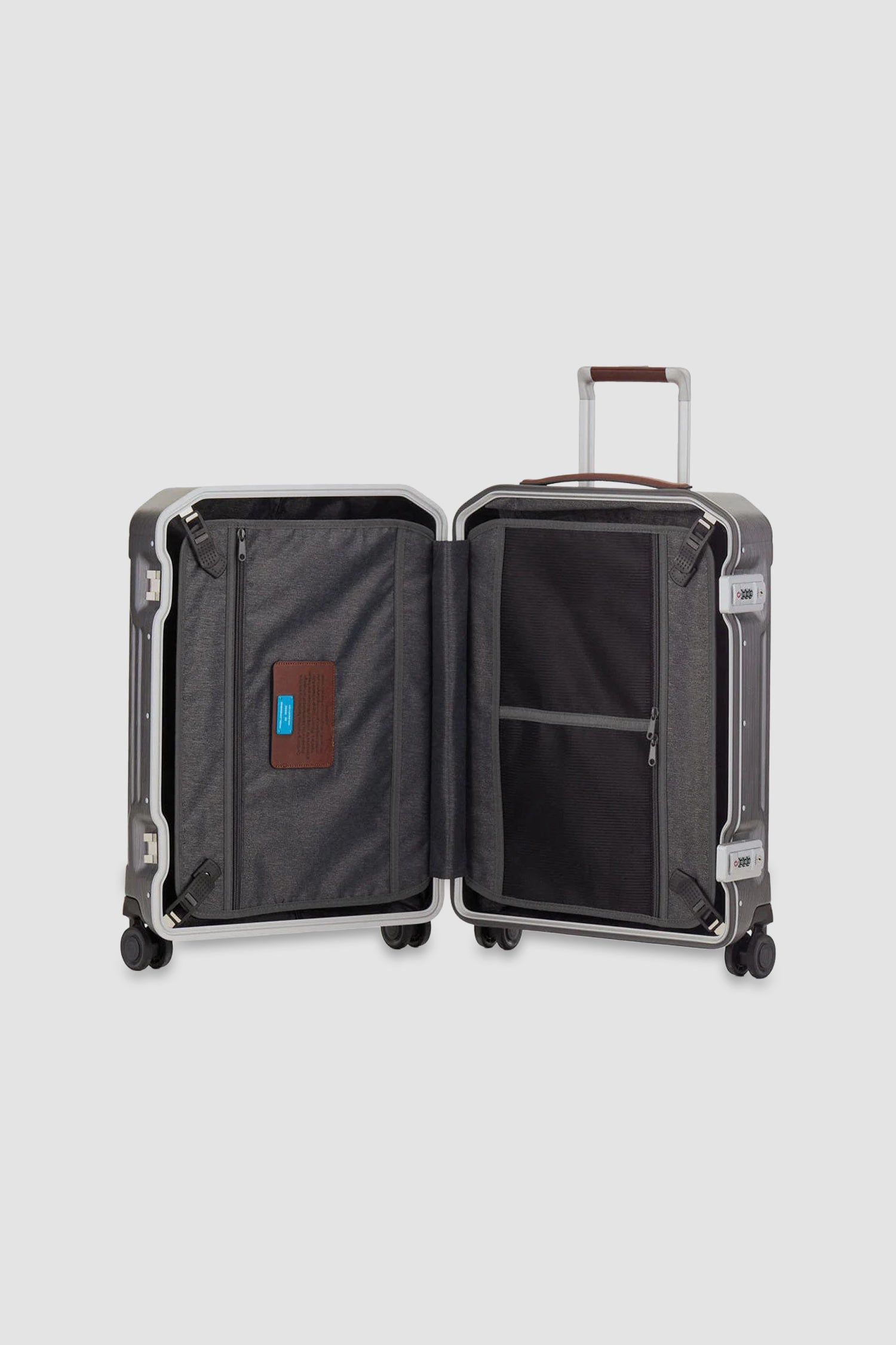 Valise cabine Piquadro Silver à 4 roulettes