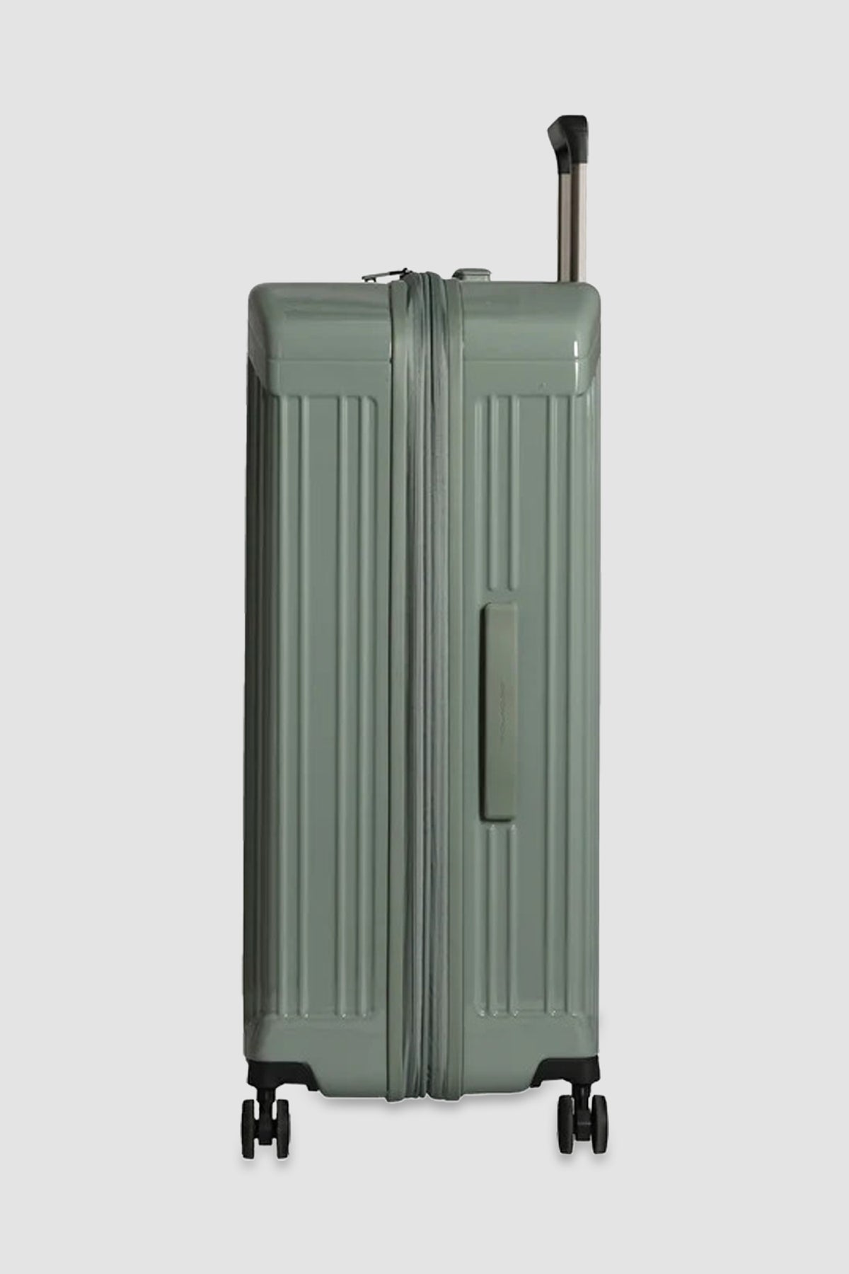 Piquadro Sage Green Expadable Large 4 Wheel Suitcase