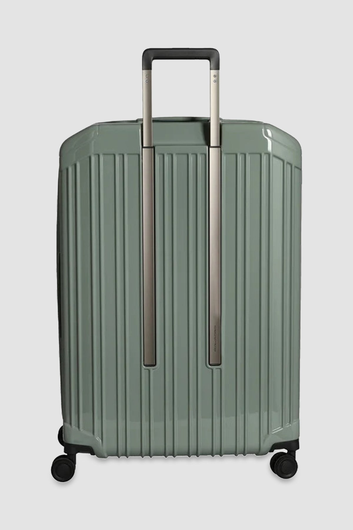 Piquadro Sage Green Expadable Large 4 Wheel Suitcase