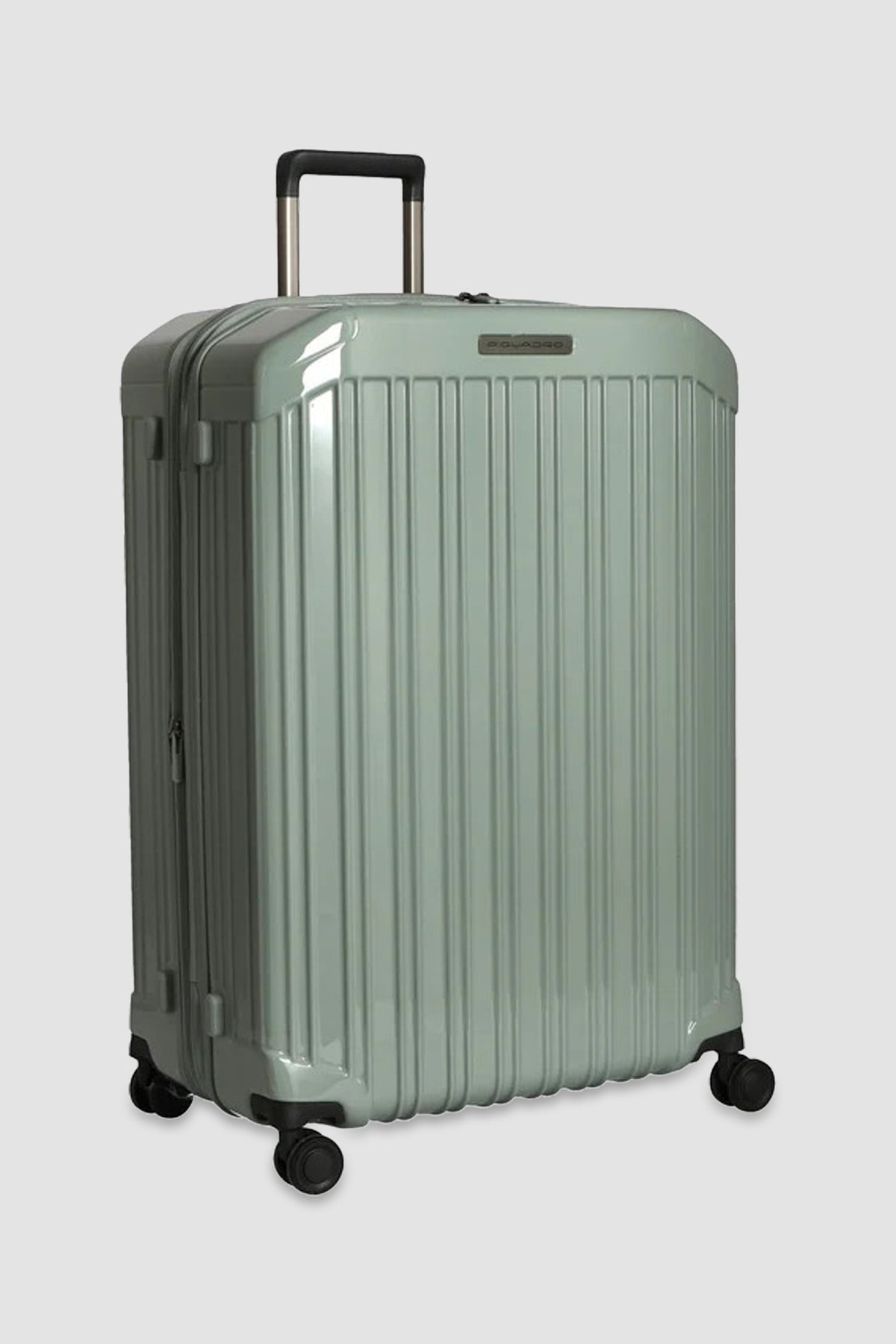 Piquadro Sage Green Expadable Large 4 Wheel Suitcase