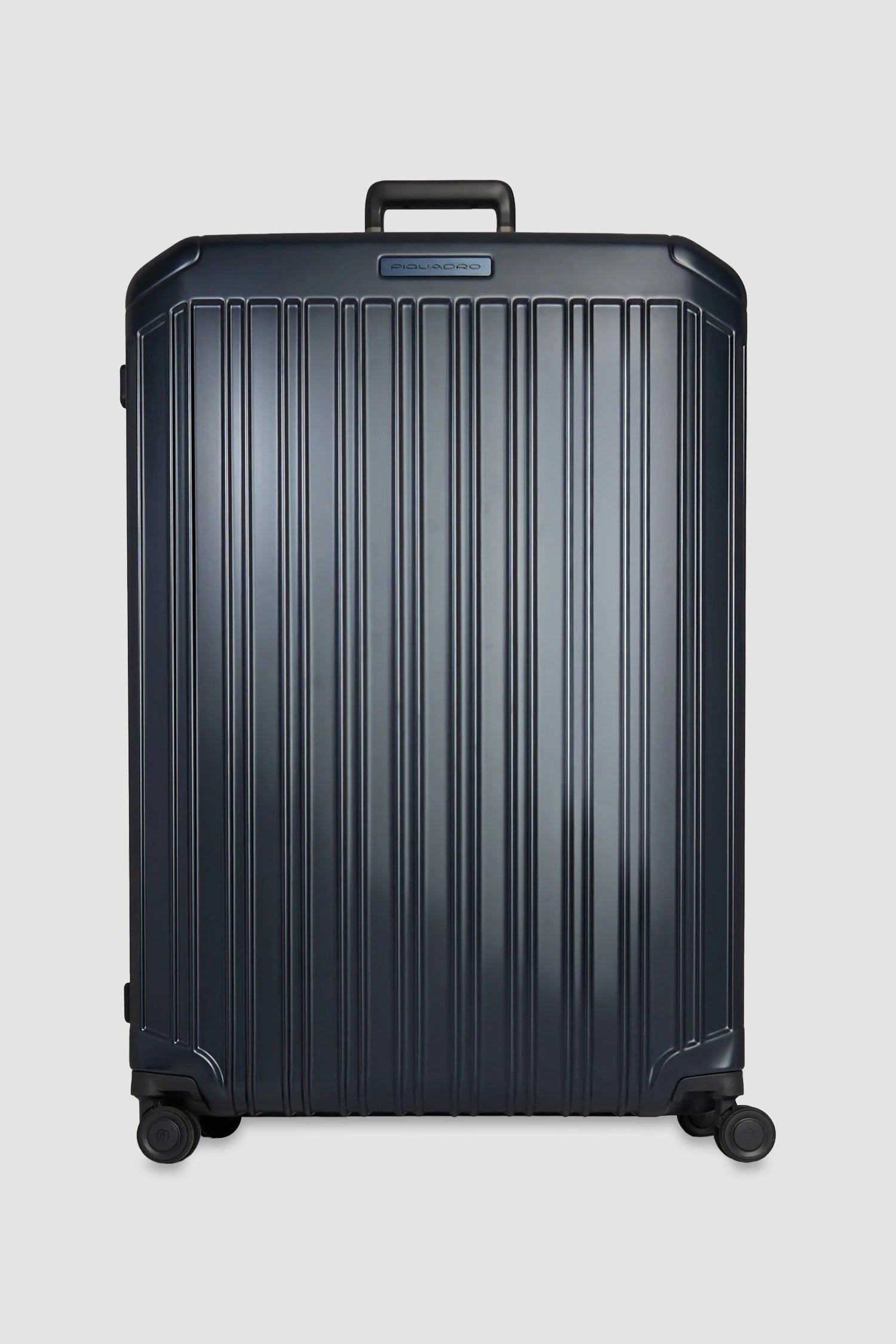 Valise Piquadro bleue à quatre roues, taille extra large