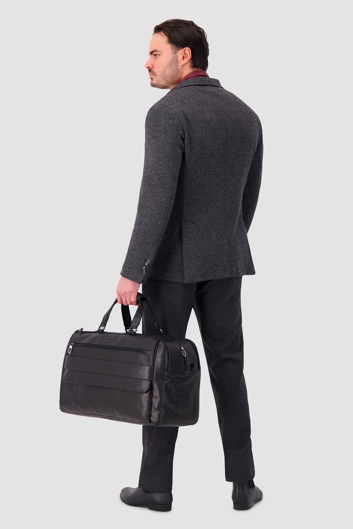 Piquadro Black Duffel Bag