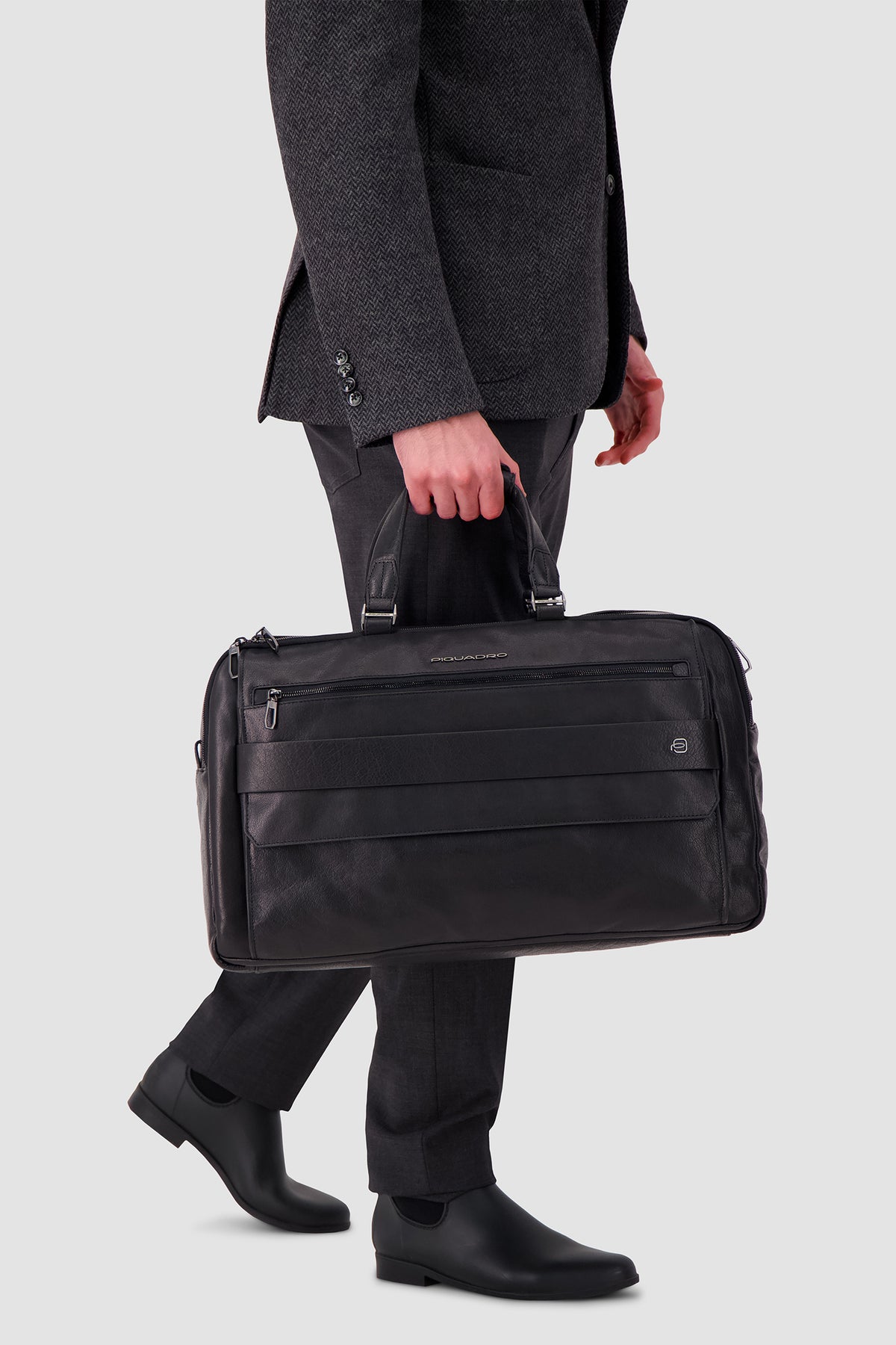 Piquadro Black Duffel Bag