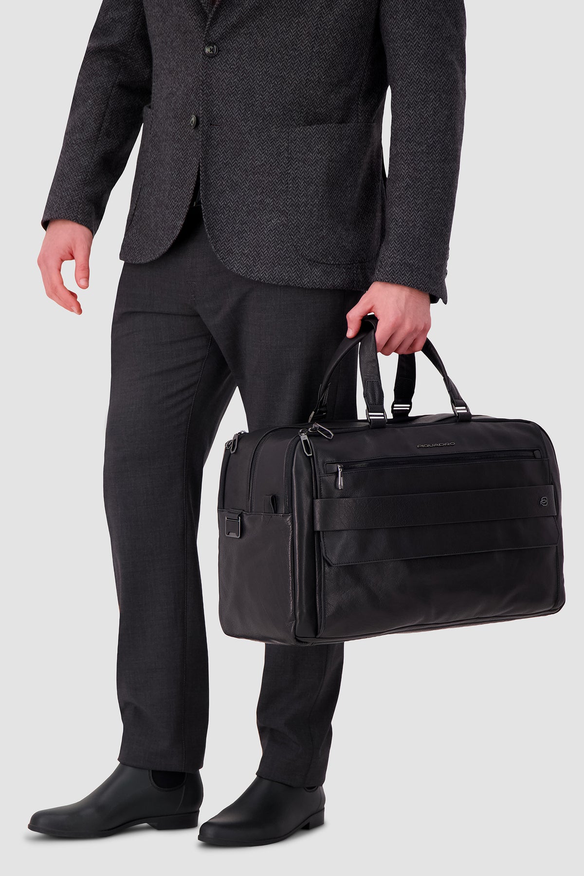 Piquadro Black Duffel Bag