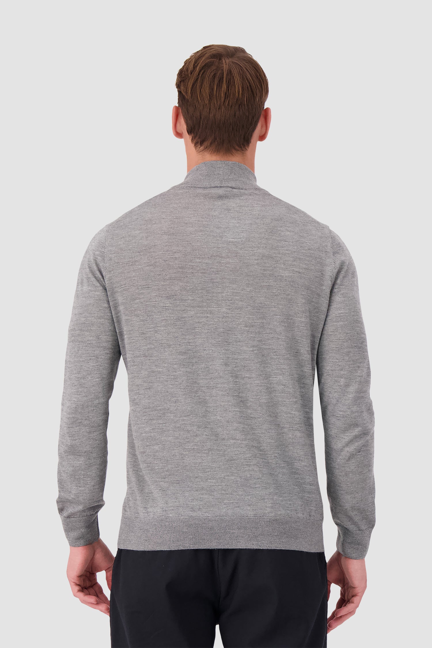 Barba Napoli Grey Zipped Guibbino Sweater