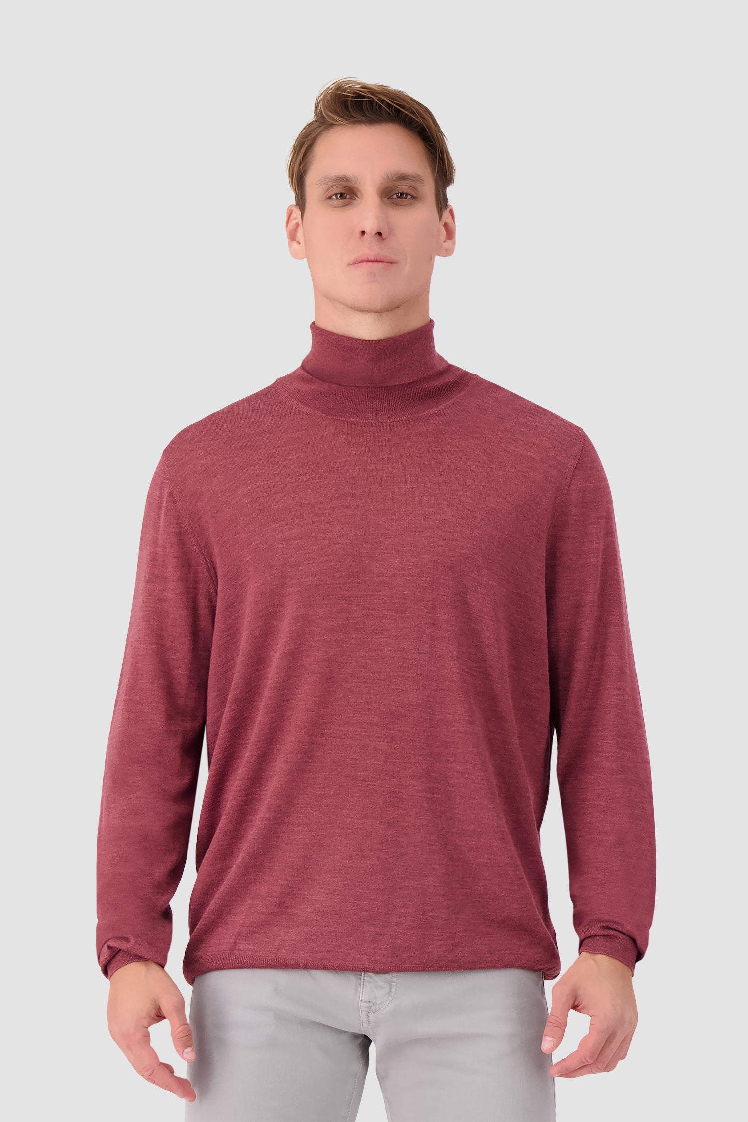 Barba Napoli Red High Neck Ciclista Sweater