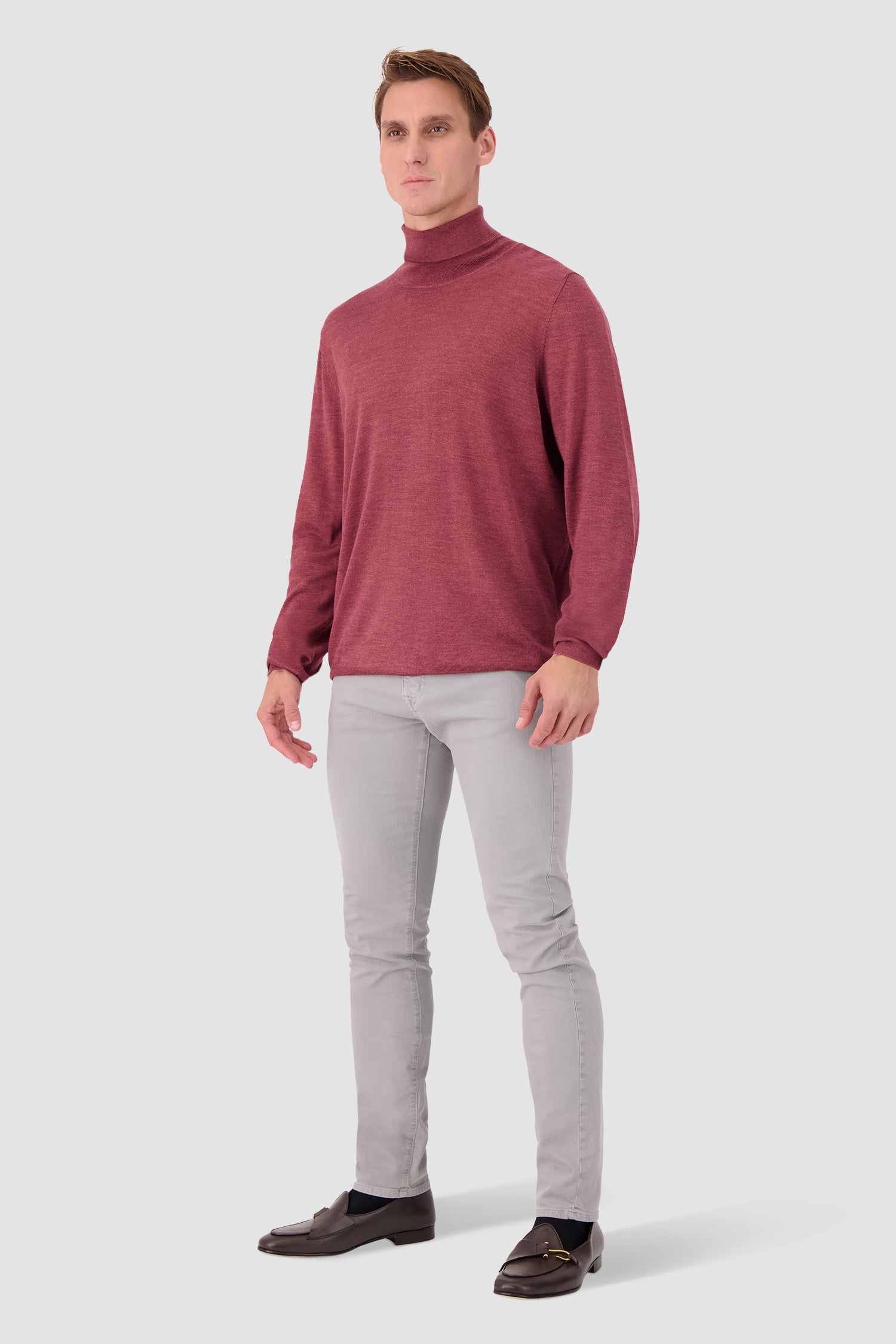 Barba Napoli Red High Neck Ciclista Sweater