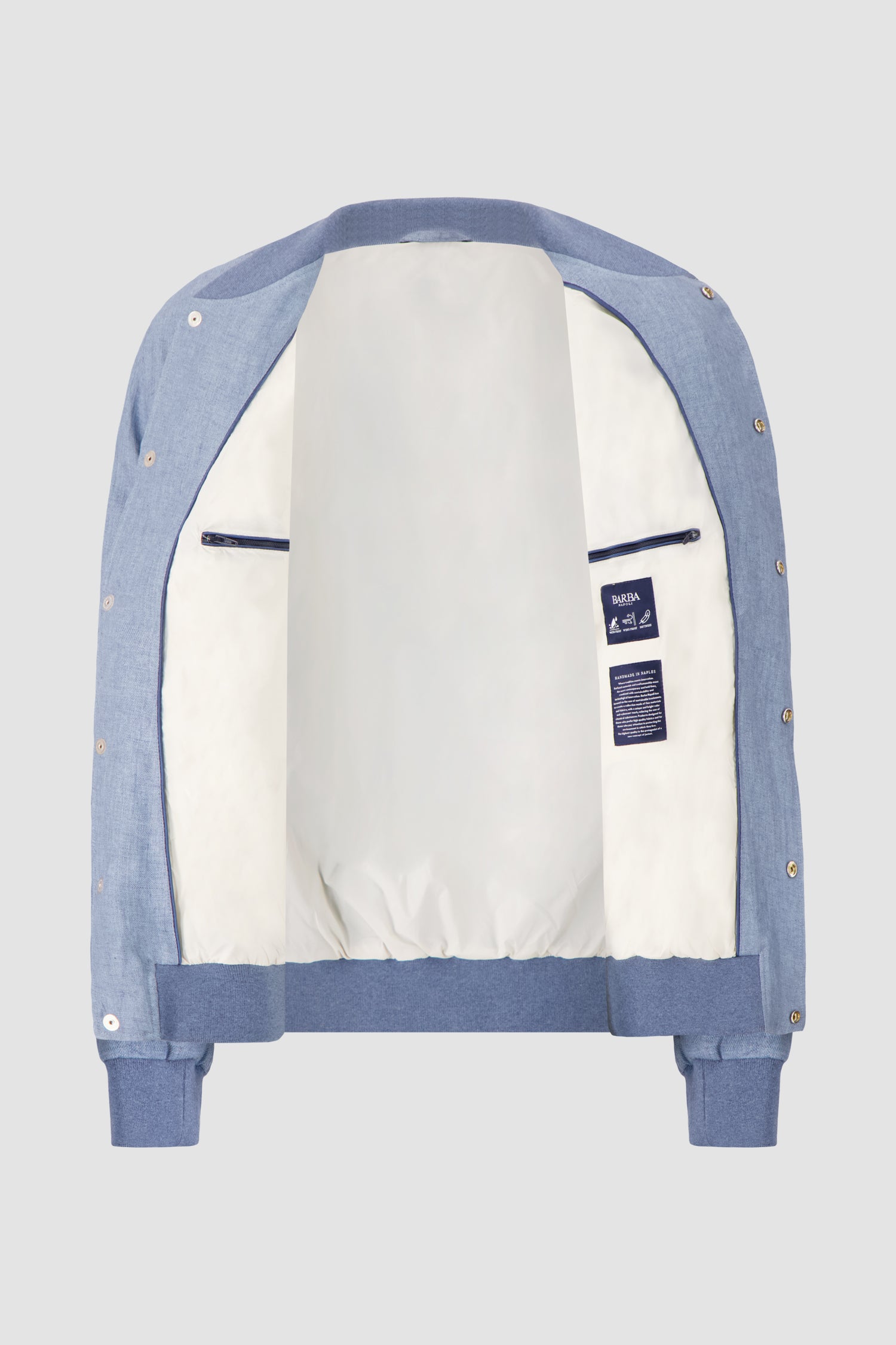 Barba Napoli Blue Bomber Jacket
