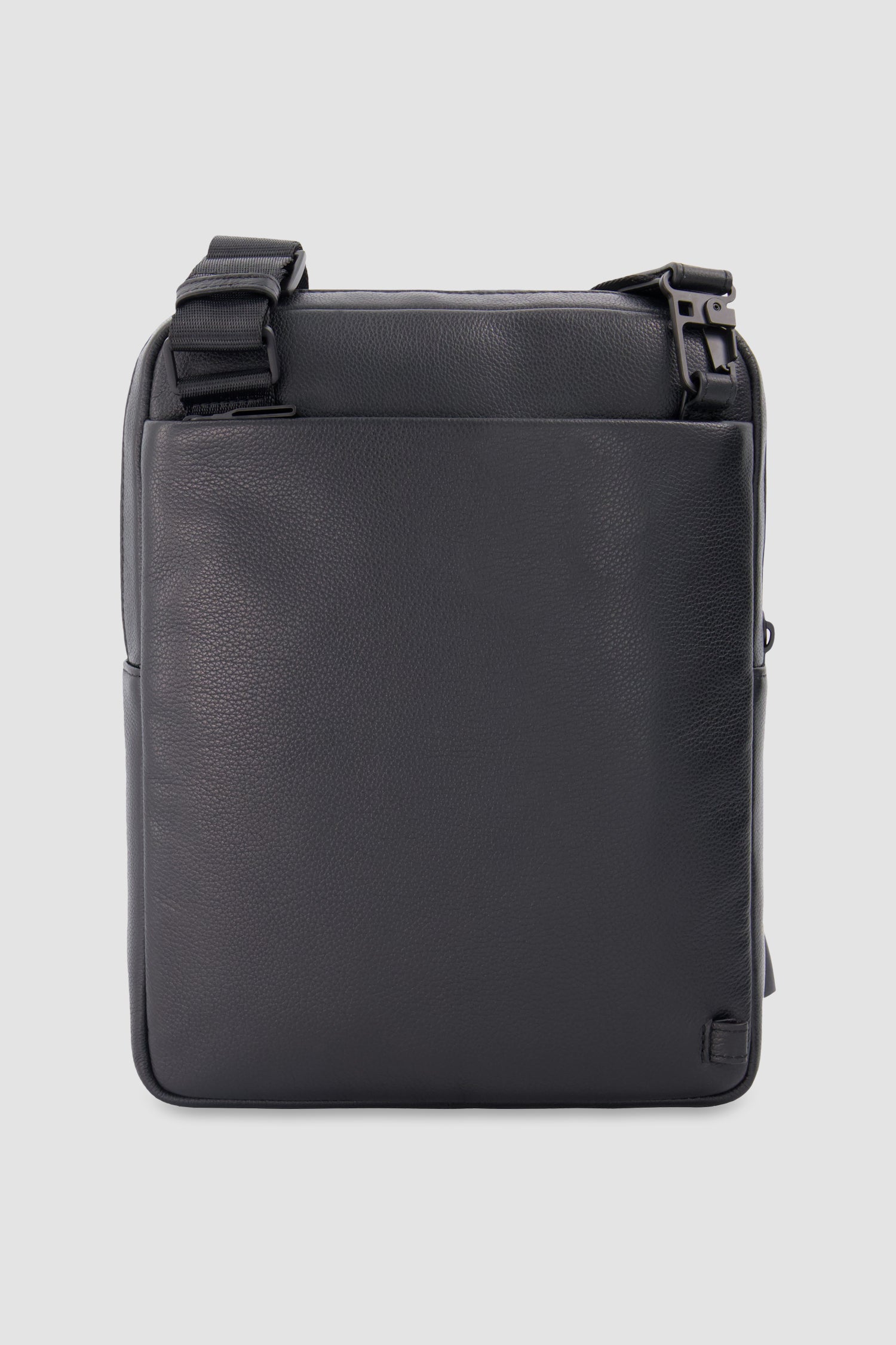 Piquadro Black Leather Crossbody Bag