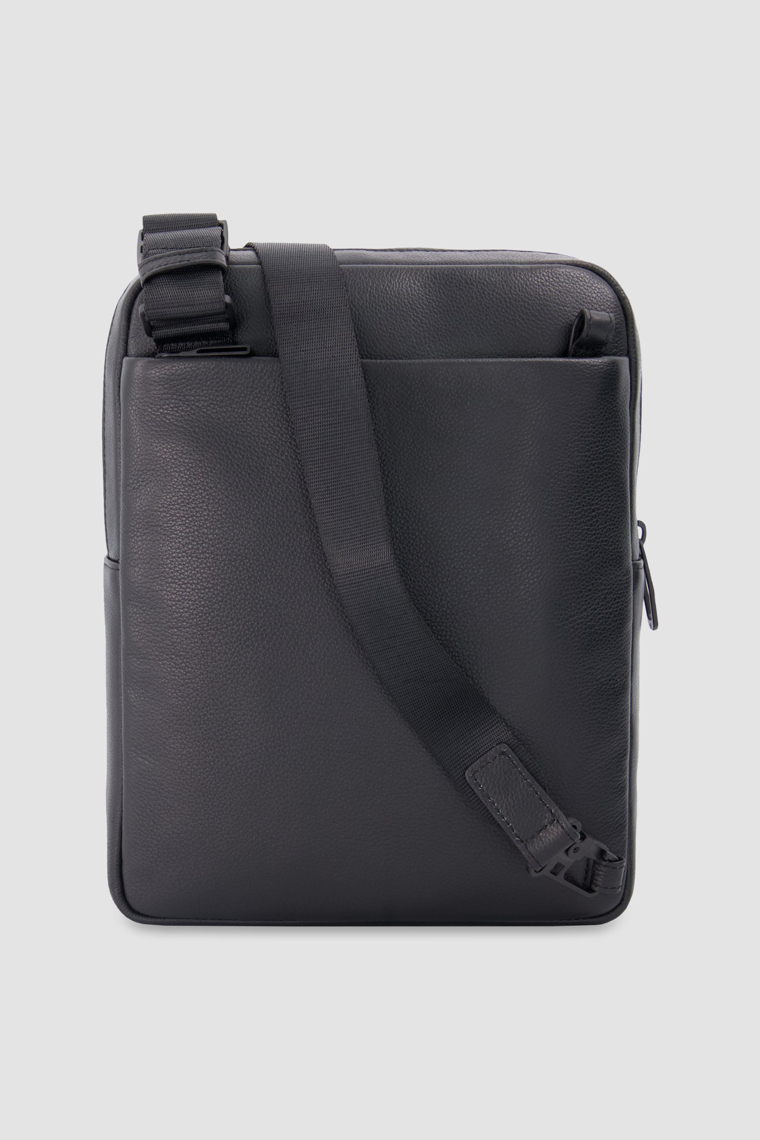 Piquadro Black Leather Crossbody Bag