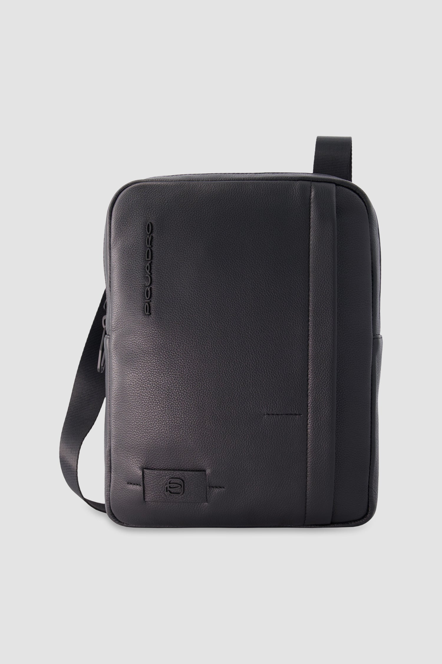 Piquadro Black Leather Crossbody Bag