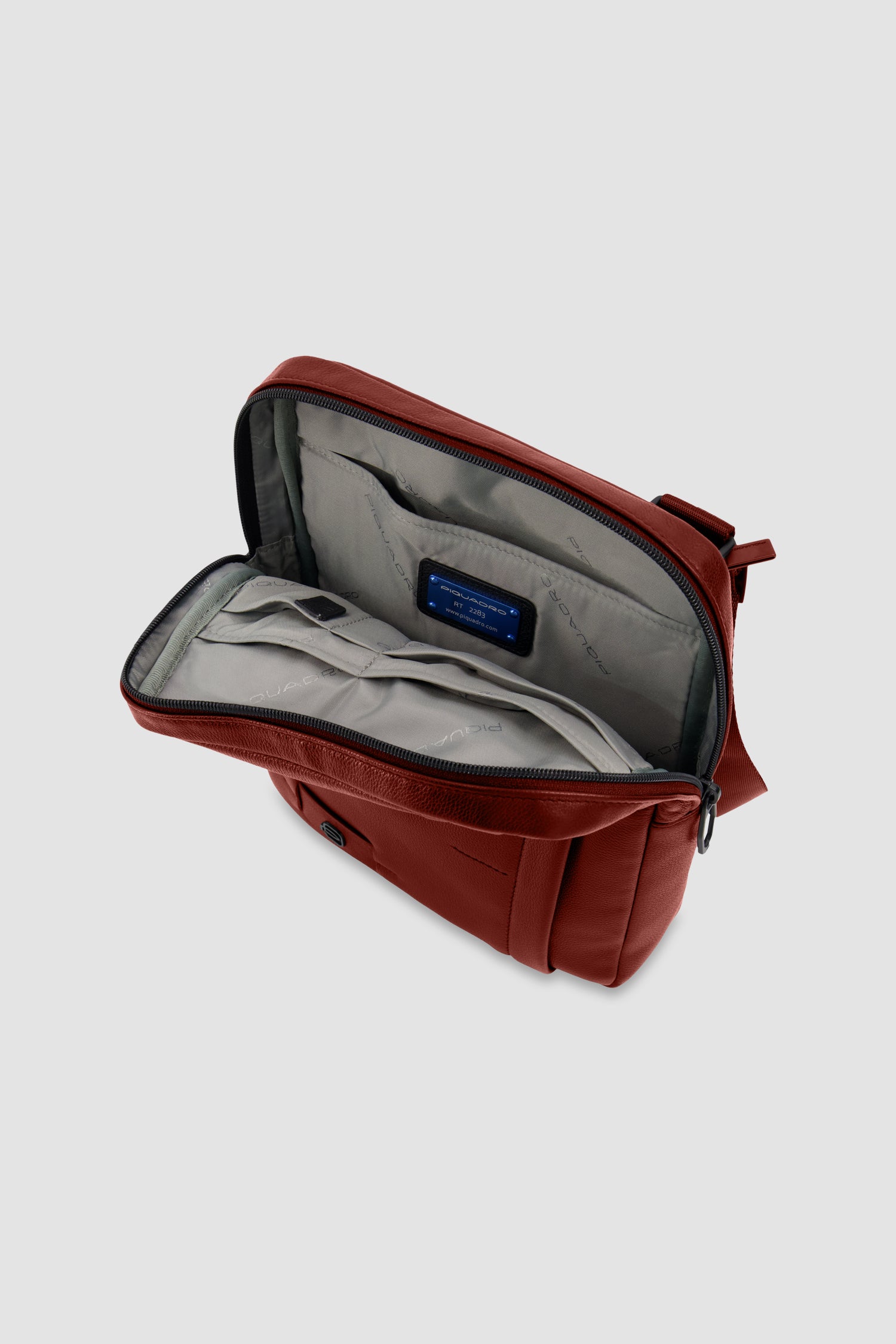 Sac bandoulière en cuir rouille Piquadro